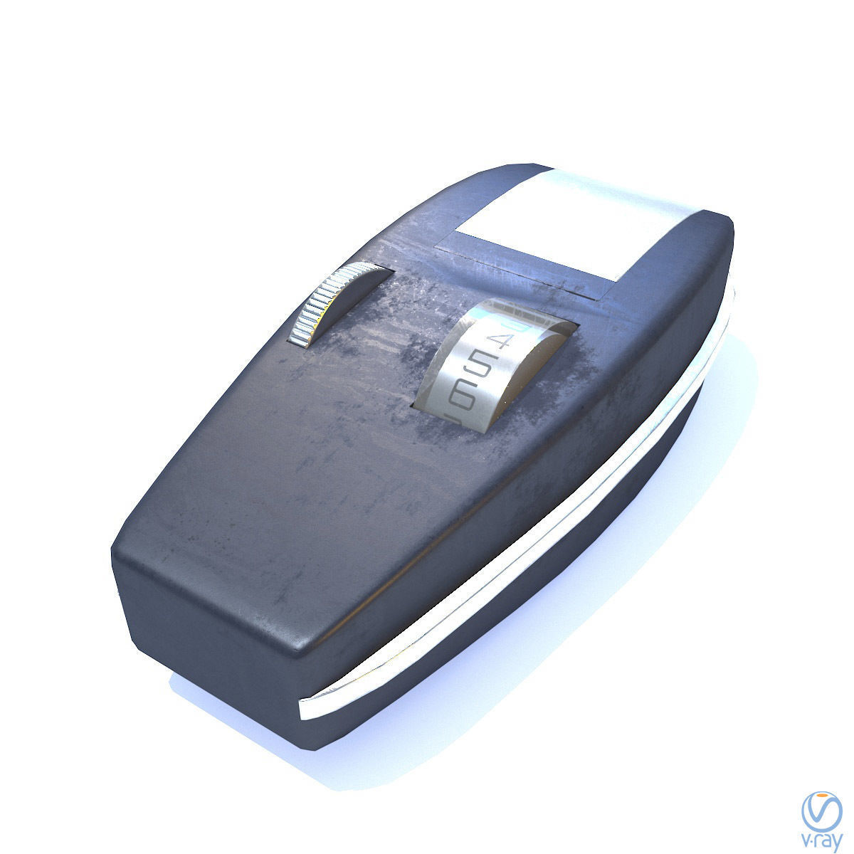 Phaser Gun Type 1 Classic Low-poly 3D model_17