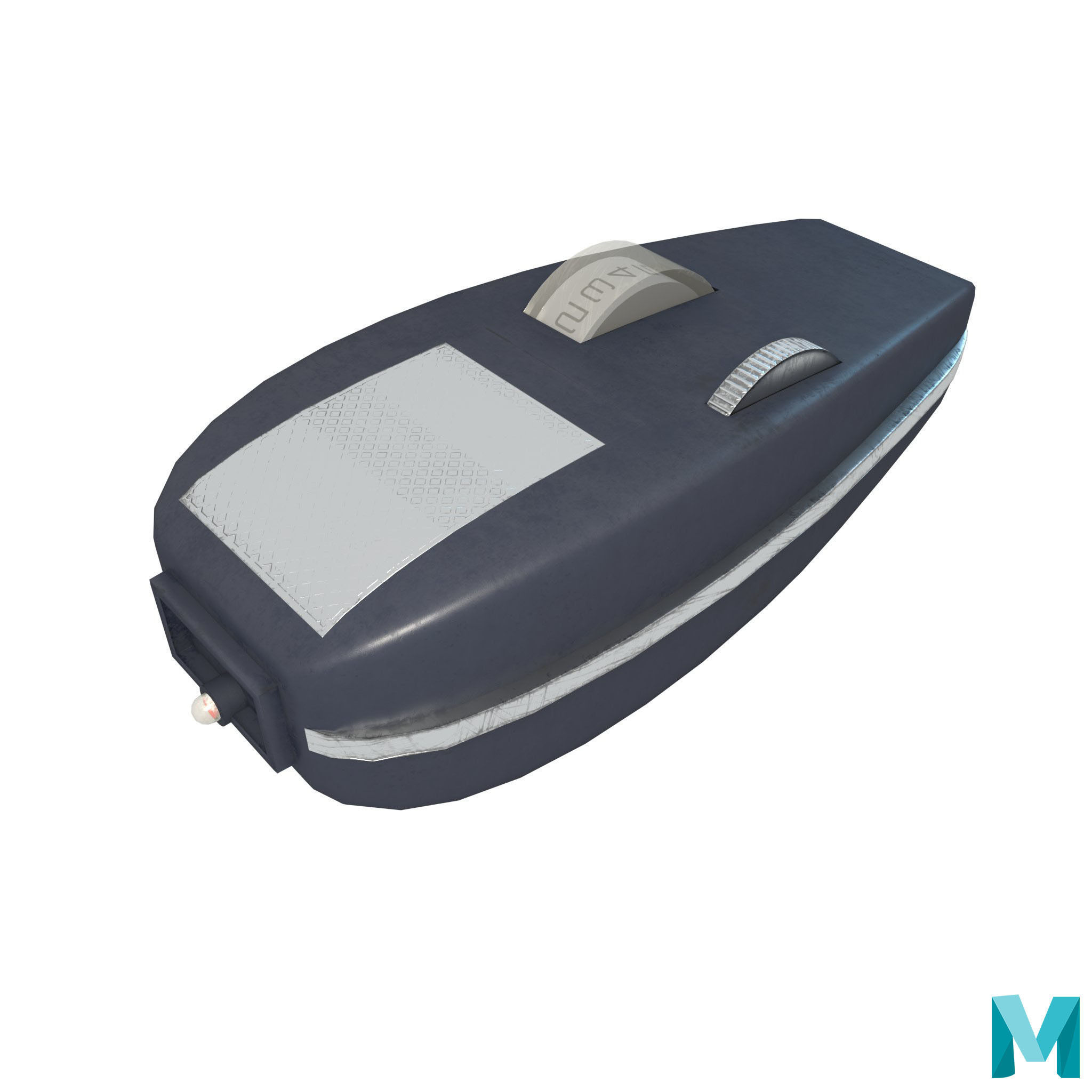 Phaser Gun Type 1 Classic Low-poly 3D model_18