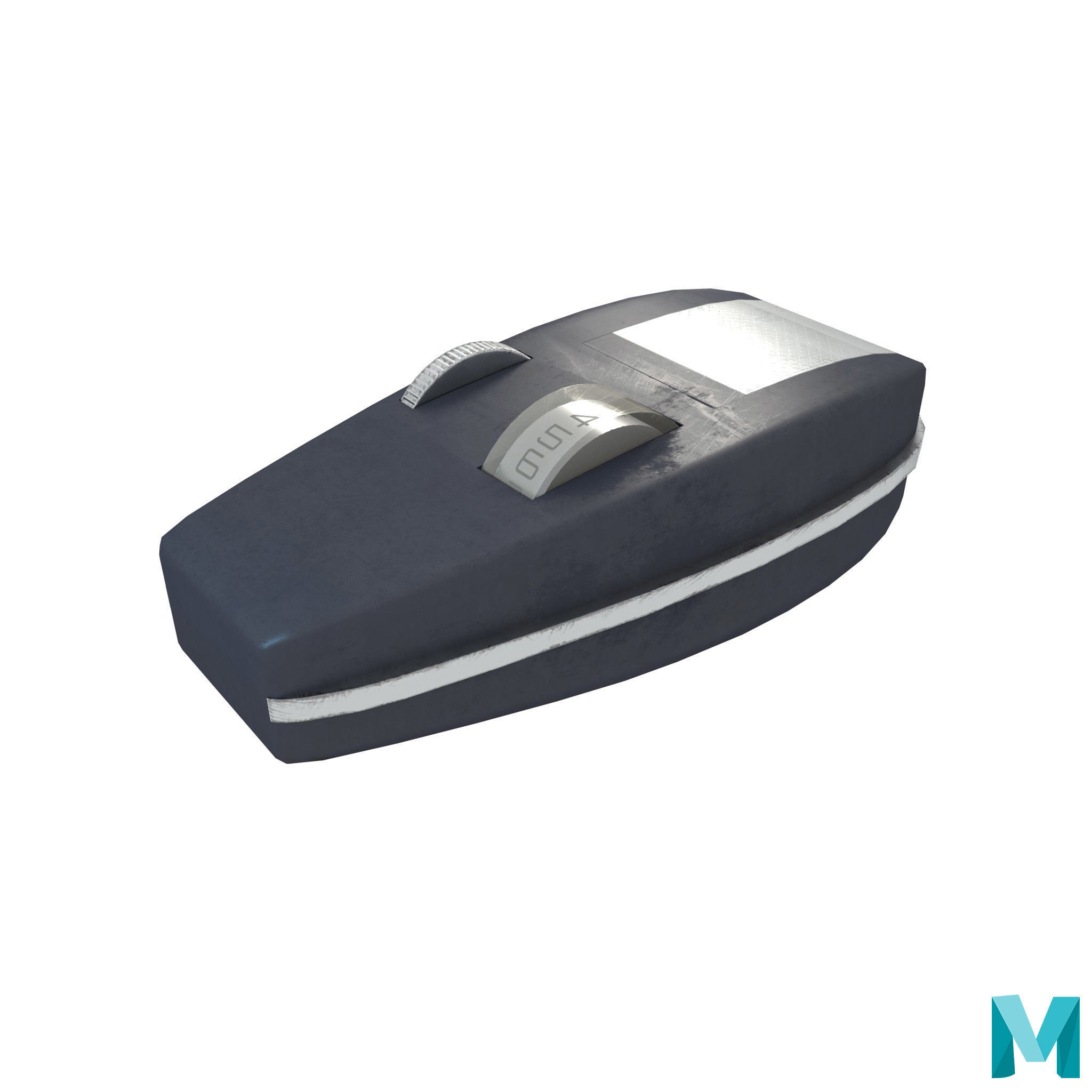 Phaser Gun Type 1 Classic Low-poly 3D model_19