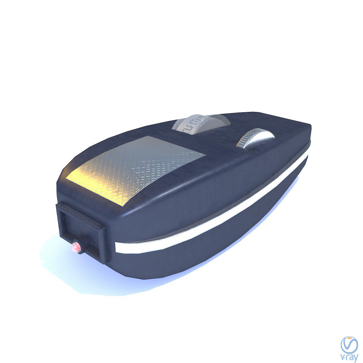 Phaser Gun Type 1 Classic Low-poly 3D model_16