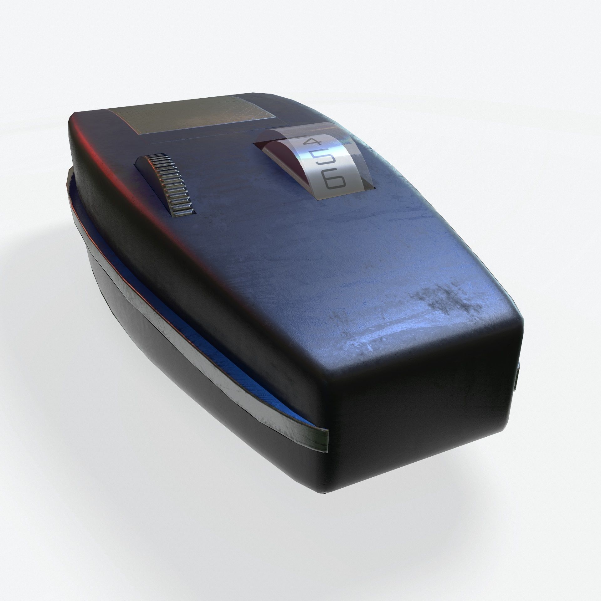 Phaser Gun Type 1 Classic Low-poly 3D model_9