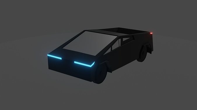 Tesla Cybertruck Free low-poly 3D model