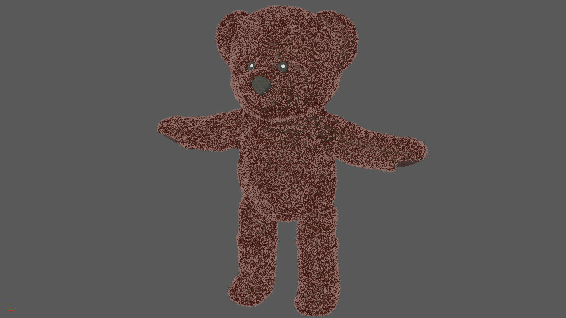 Brunbjorn Soft toy bear 3D model_4