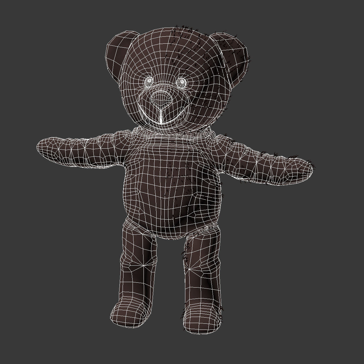 Brunbjorn Soft toy bear 3D model_2