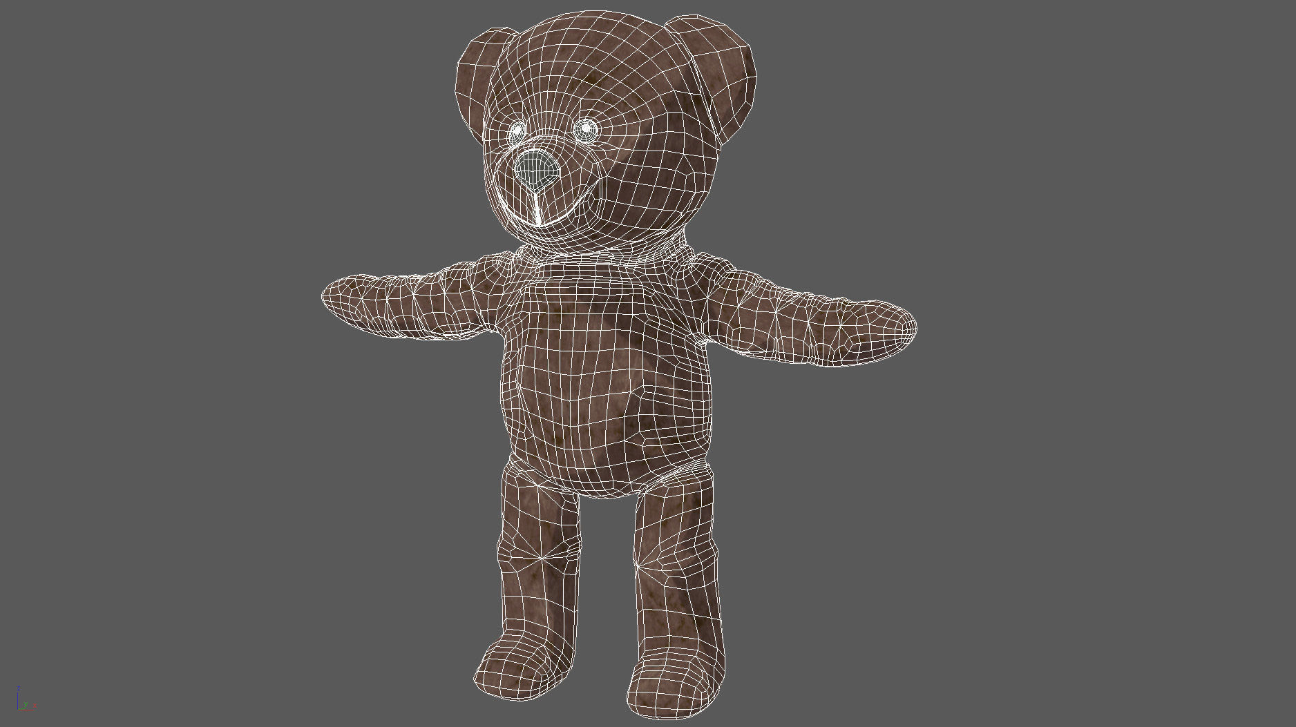 Brunbjorn Soft toy bear 3D model_5