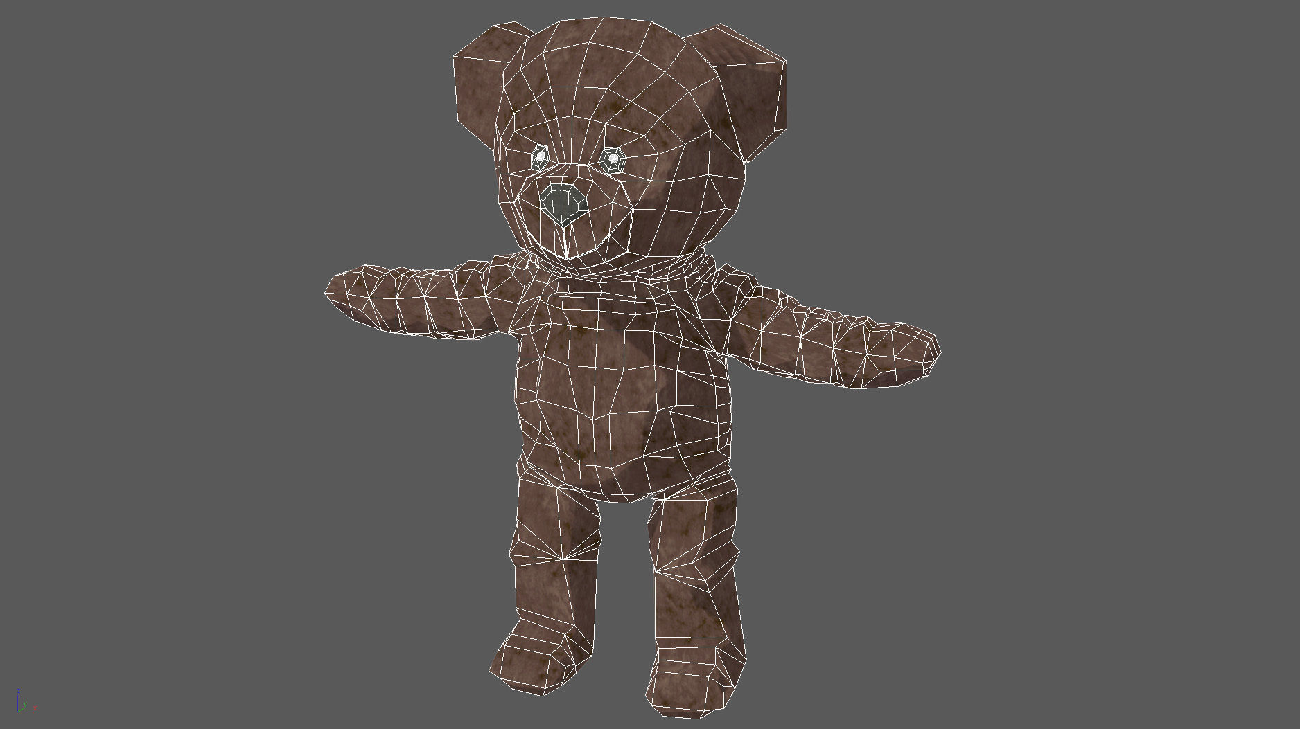 Brunbjorn Soft toy bear 3D model_8