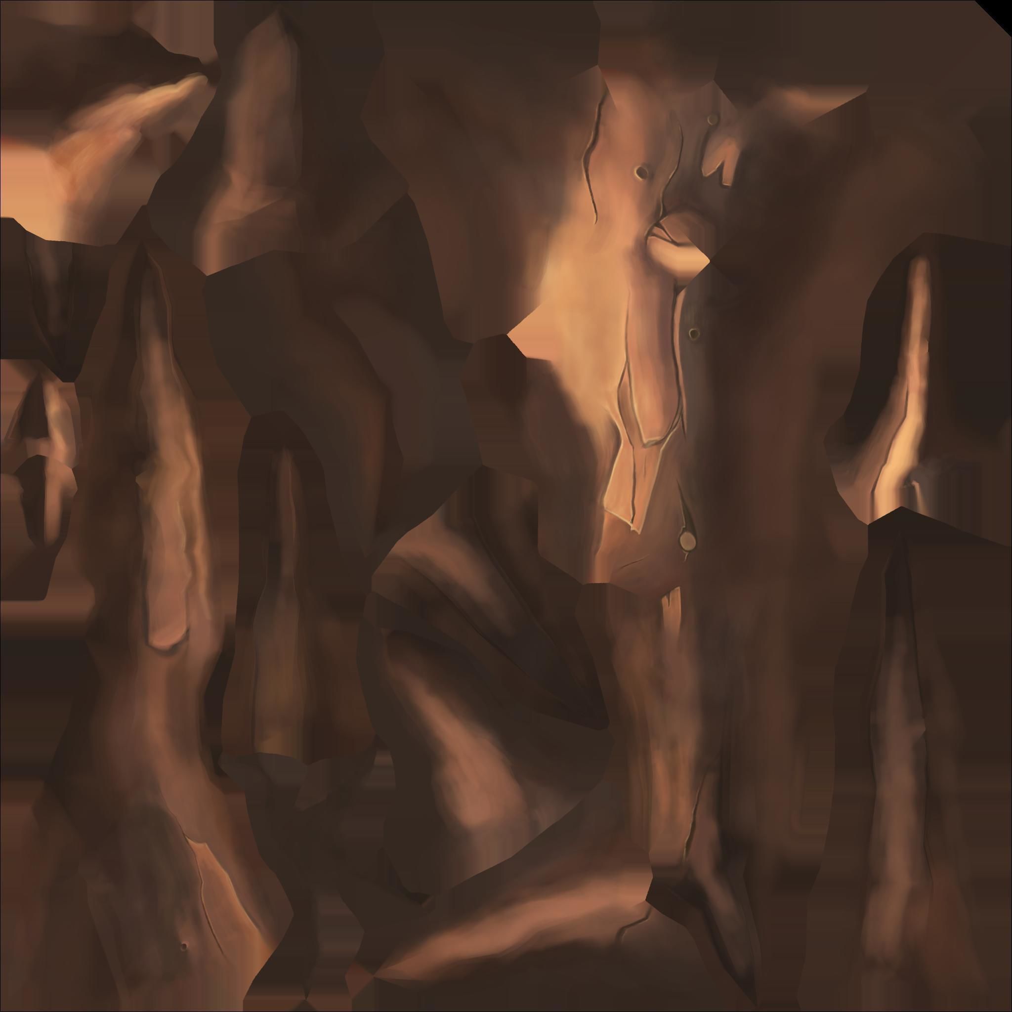 Stylized tree Low-poly 3D model_13