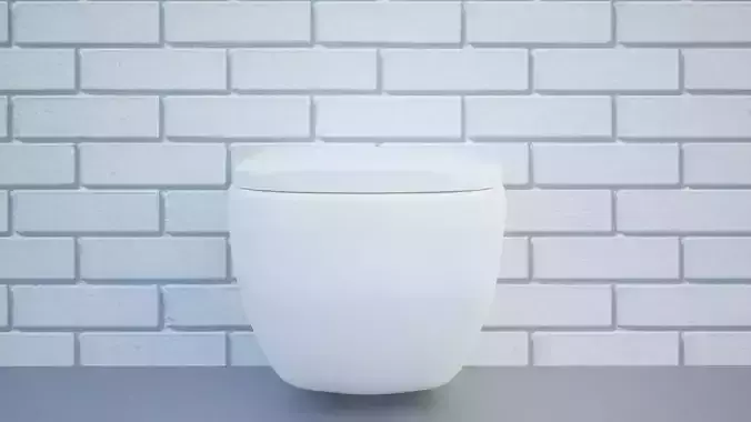 toilet Low-poly 3D model