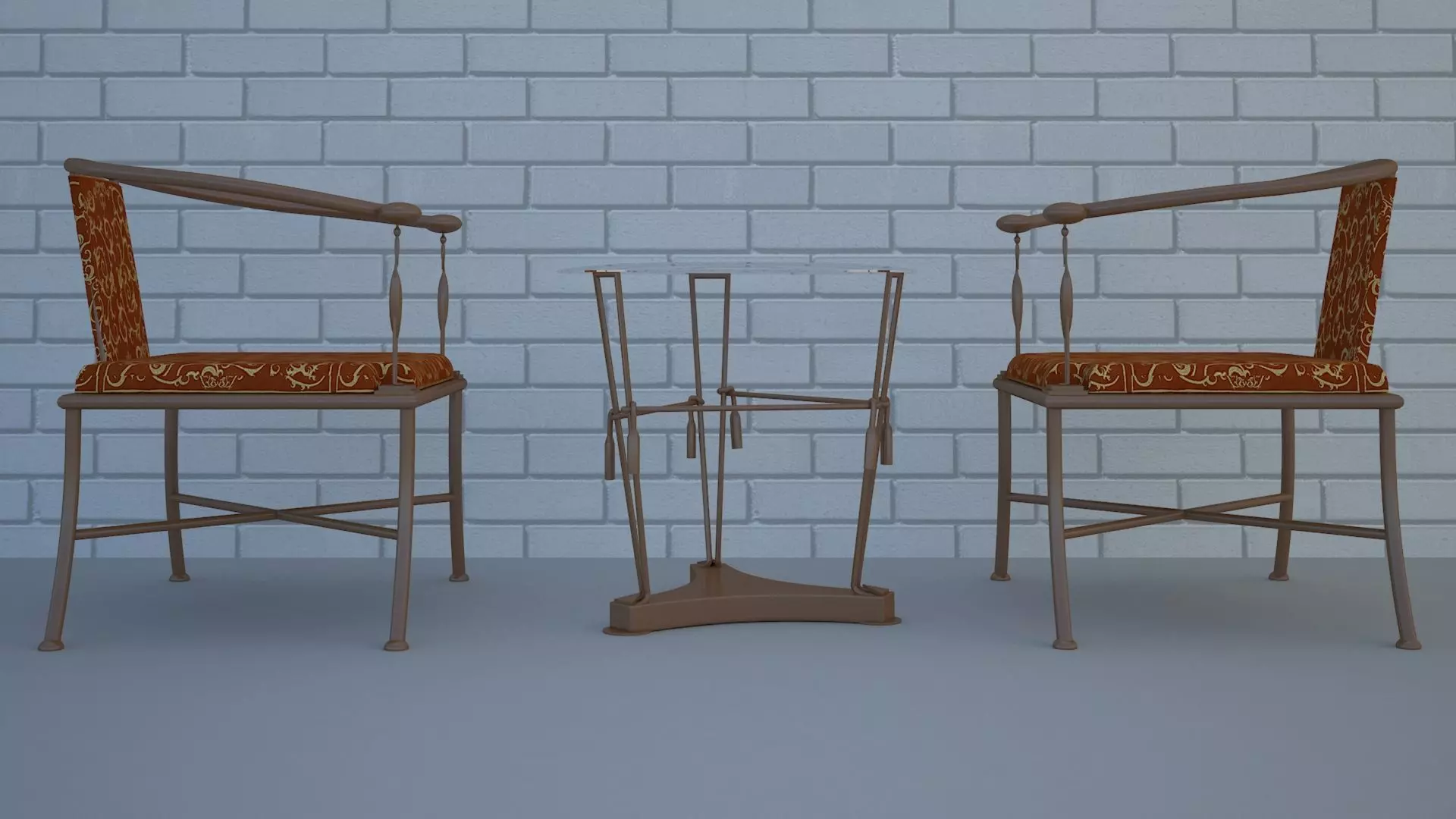 Splinter Chair Free low-poly 3D model Free low-poly 3D model