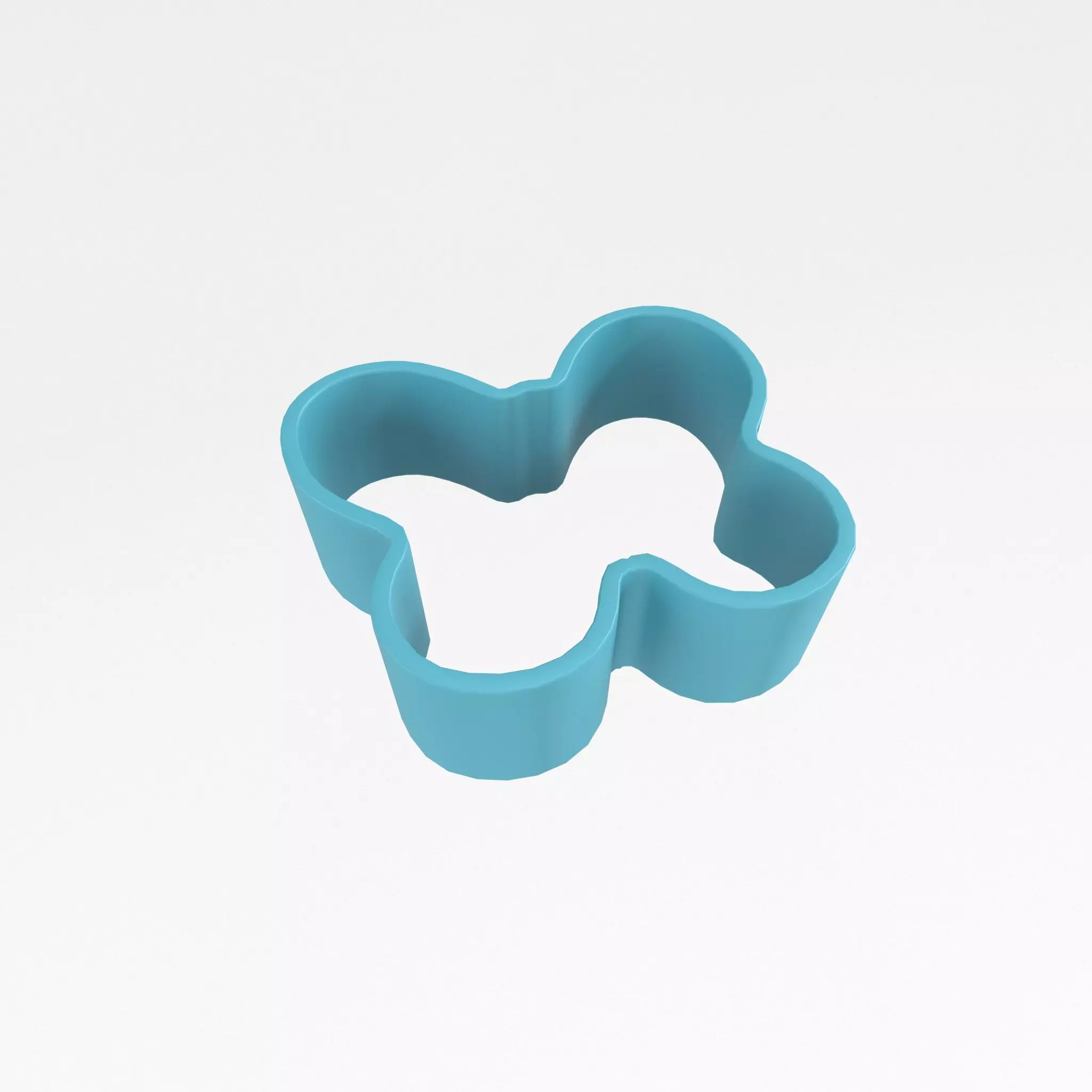 Butterfly Cookie Cutter v1 002 Low-poly 3D model_0