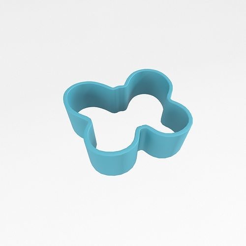 Butterfly Cookie Cutter v1 002 Low-poly 3D model