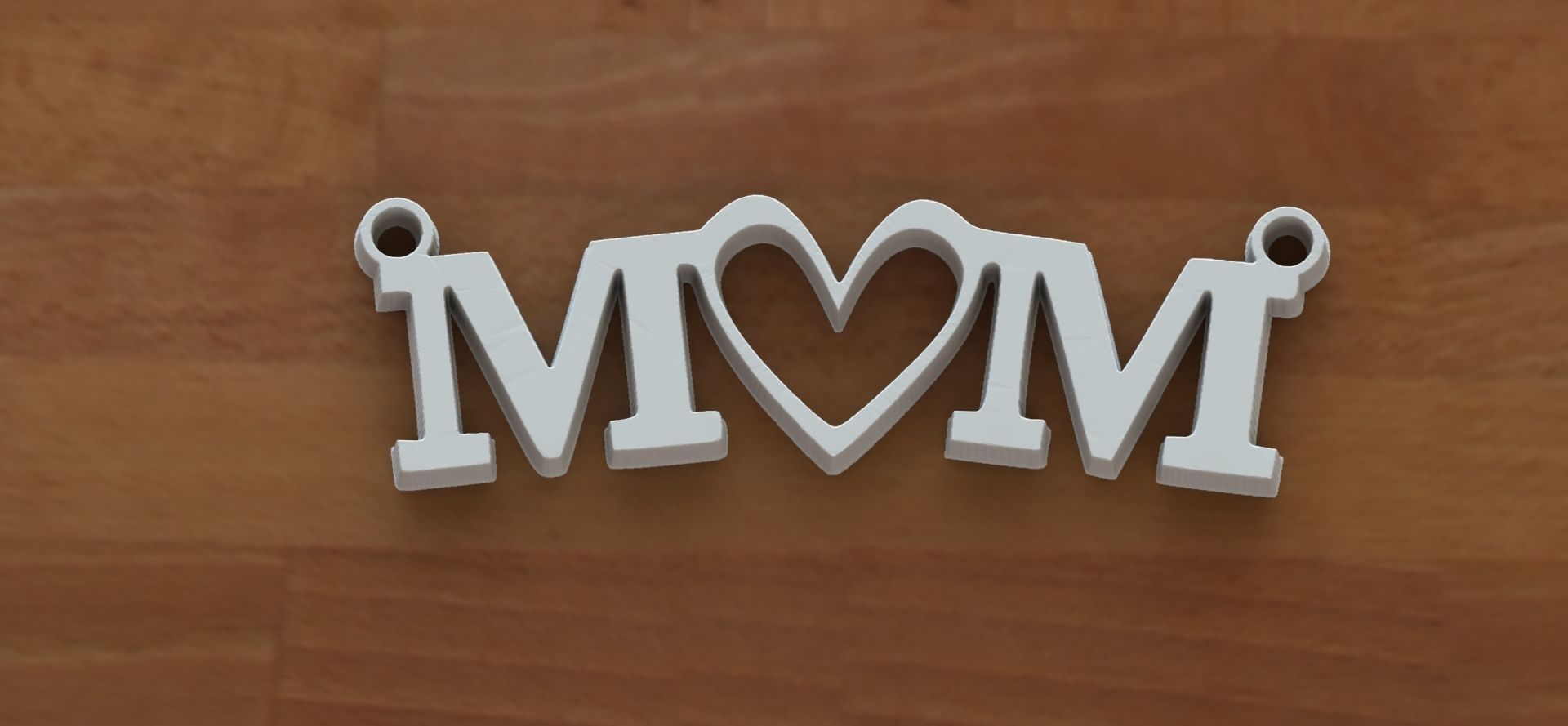Mom pendant 3D print model_4