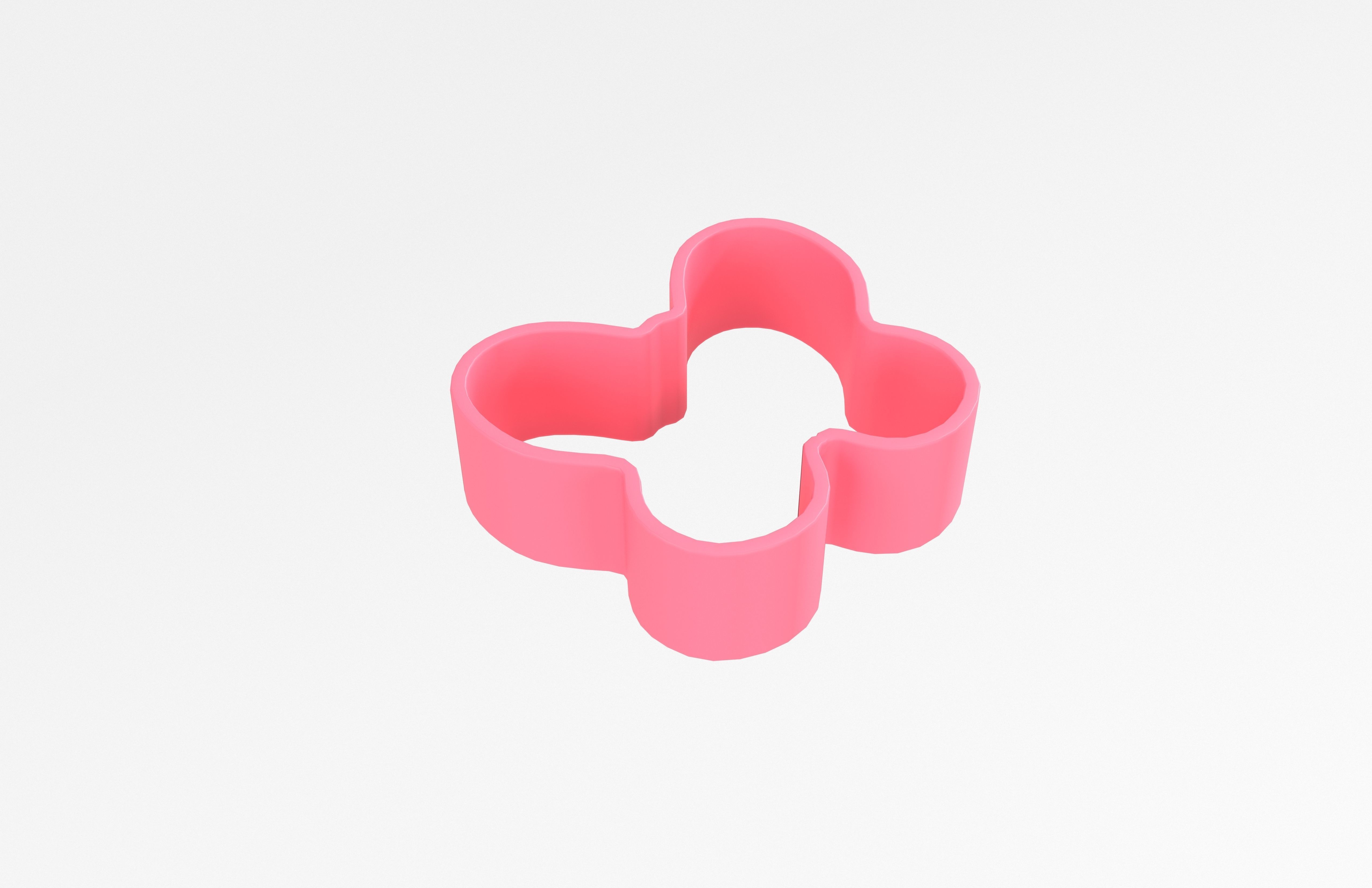 Butterfly Cookie Cutter v1 003 Low-poly 3D model_4