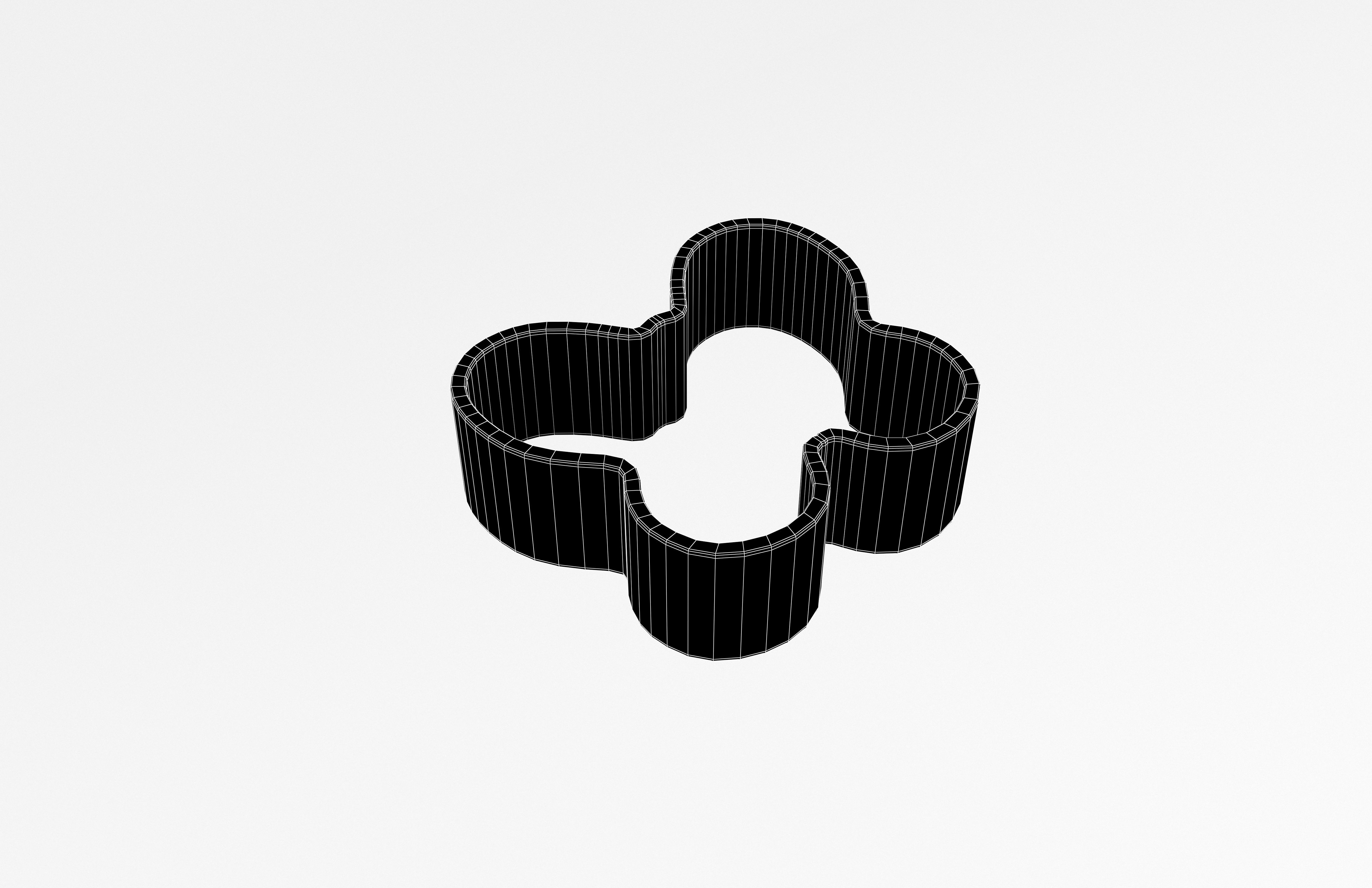 Butterfly Cookie Cutter v1 003 Low-poly 3D model_8