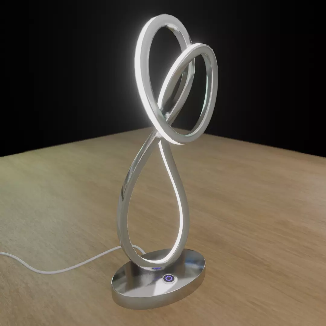 LED lamp Low-poly 3D model_0