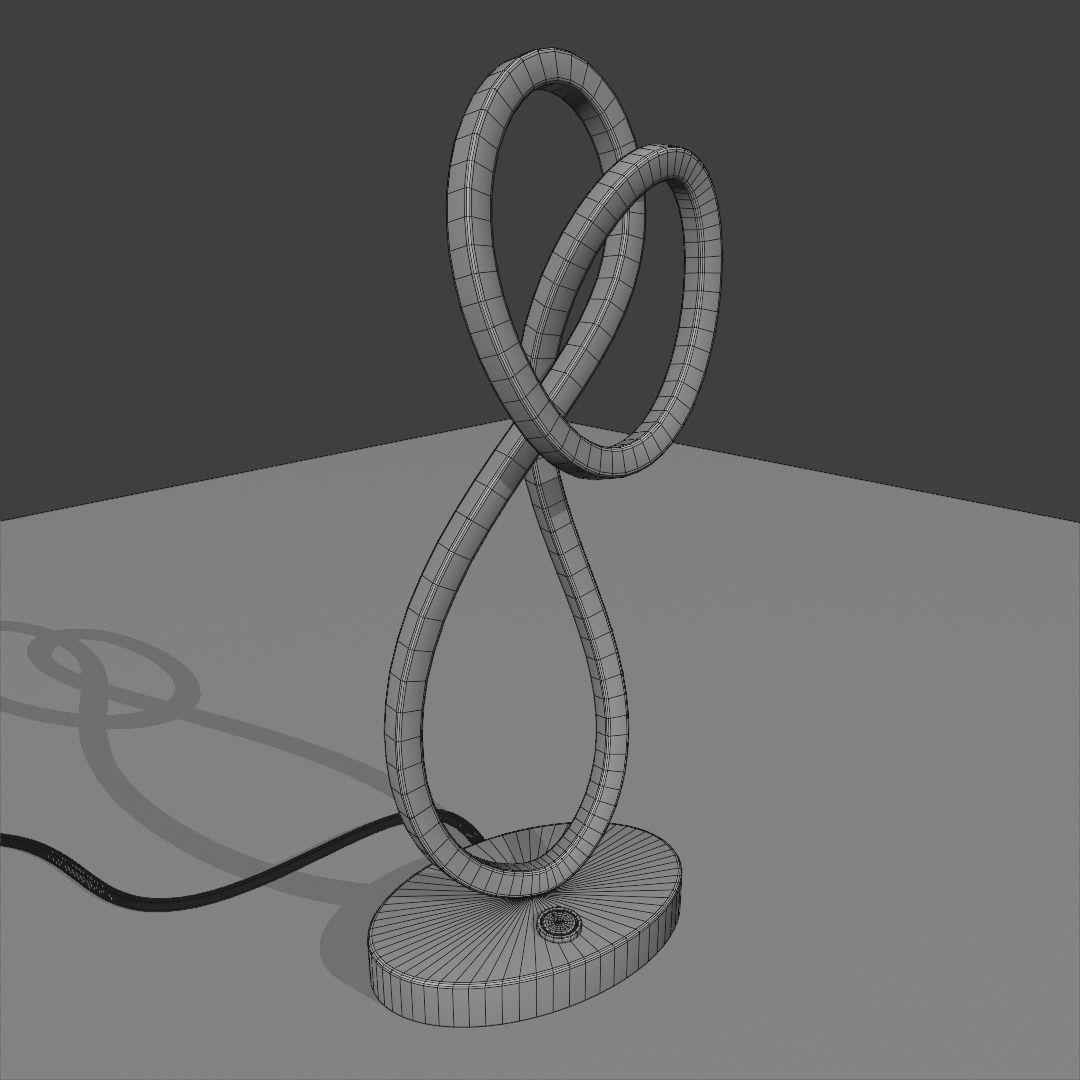 LED lamp Low-poly 3D model_2