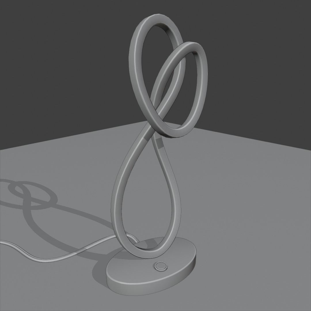 LED lamp Low-poly 3D model_1