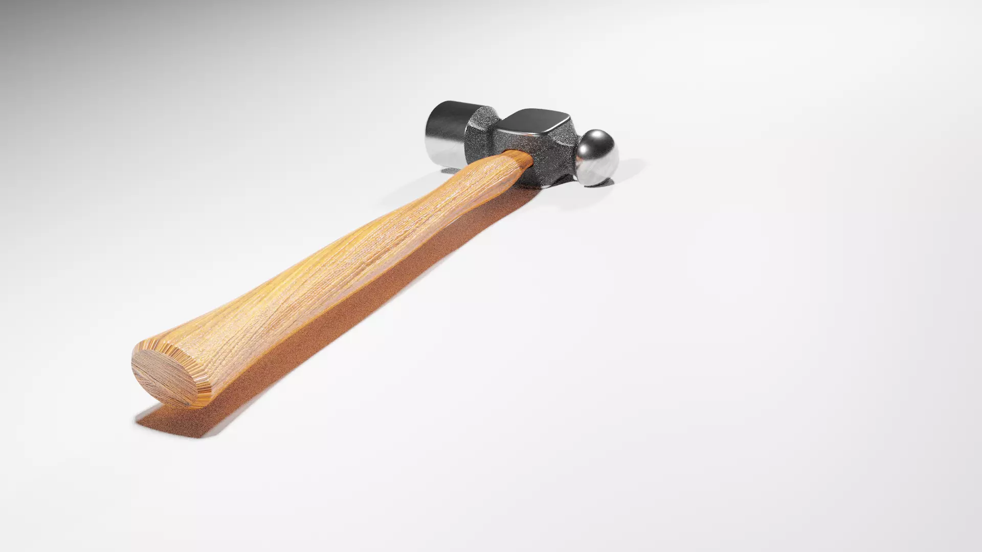 Hammer tool Free low-poly 3D model_0