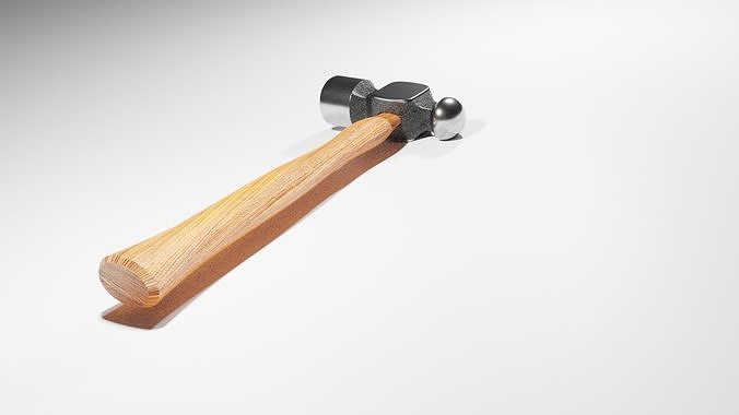 Hammer tool Free low-poly 3D model