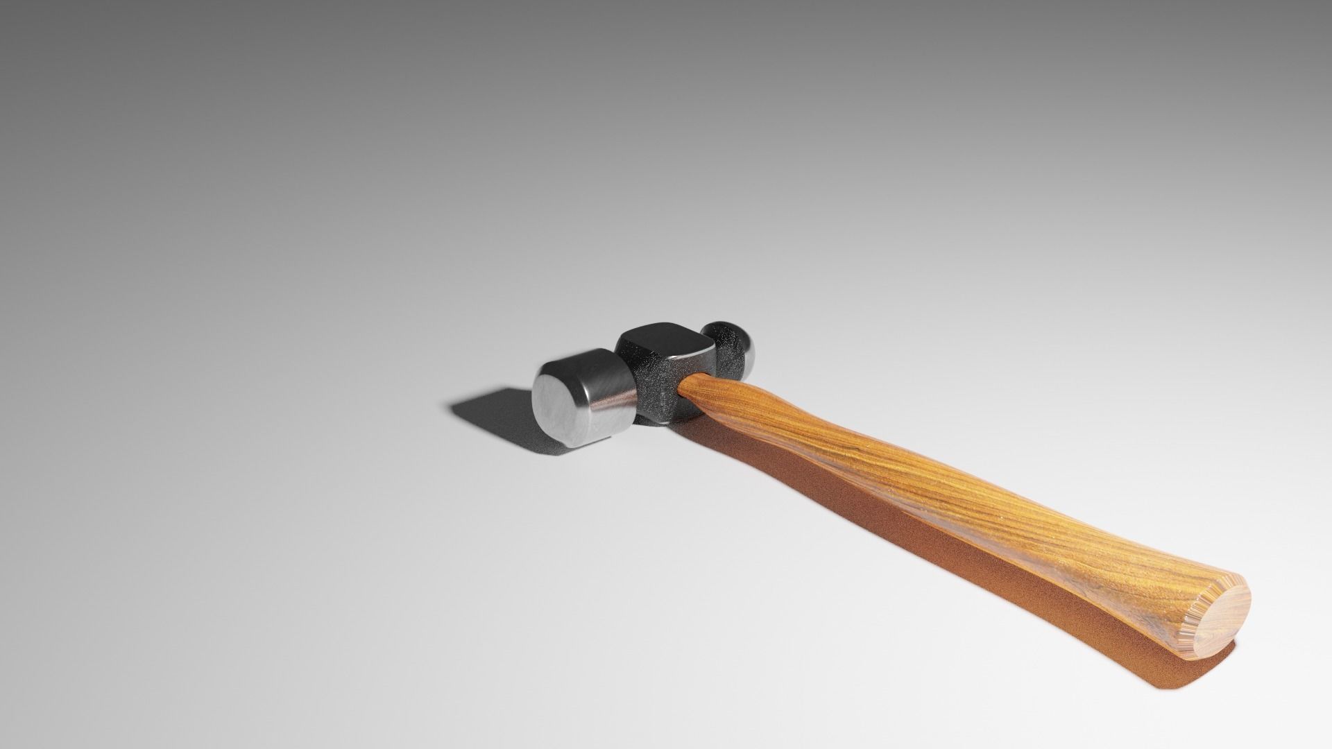 Hammer tool Free low-poly 3D model_1