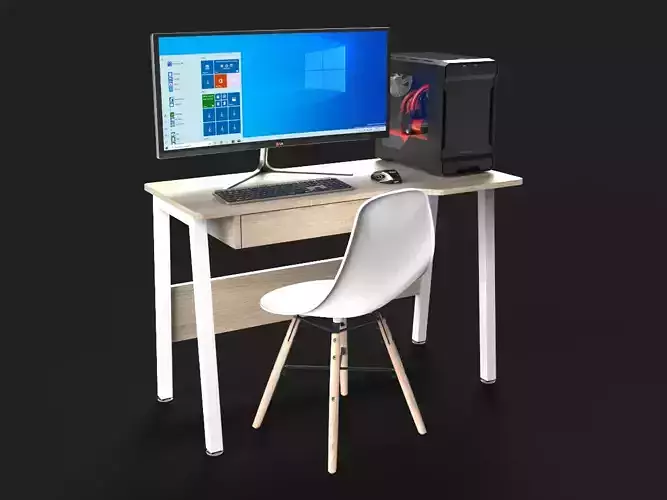 PC Desk Setup for Home Office and Gaming