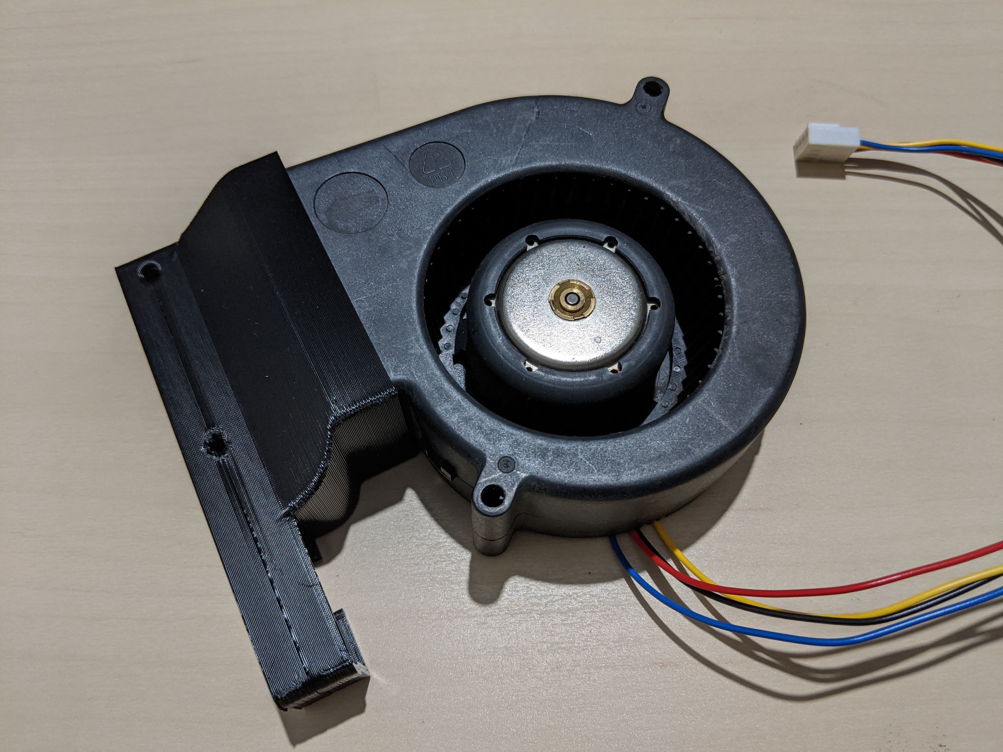 NVIDIA Tesla V100 FHHL cooling fan shroud duct 3D print model 3D print model_4
