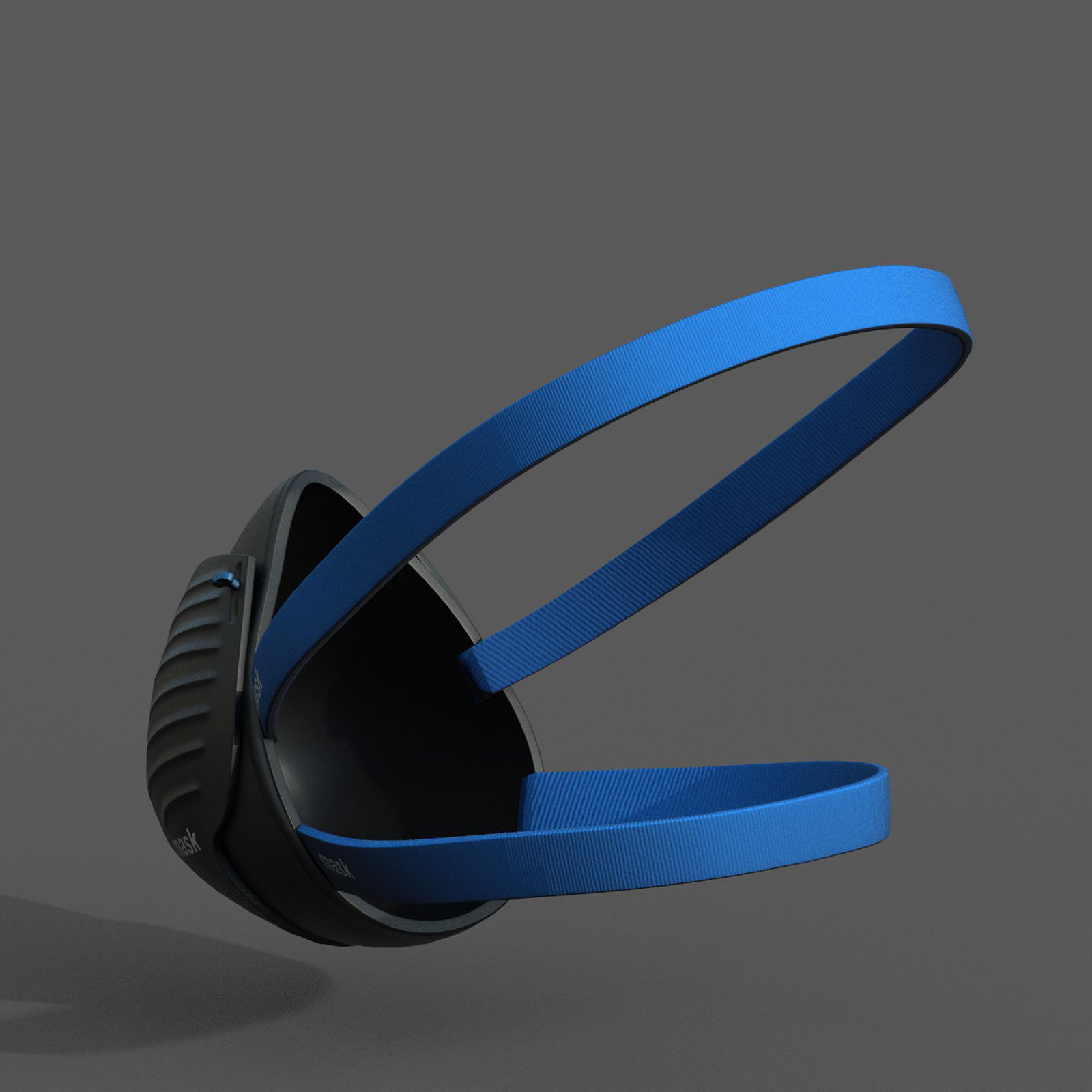 Gas mask protection isolated plastic scifi fantasy  Low-poly 3D model_7