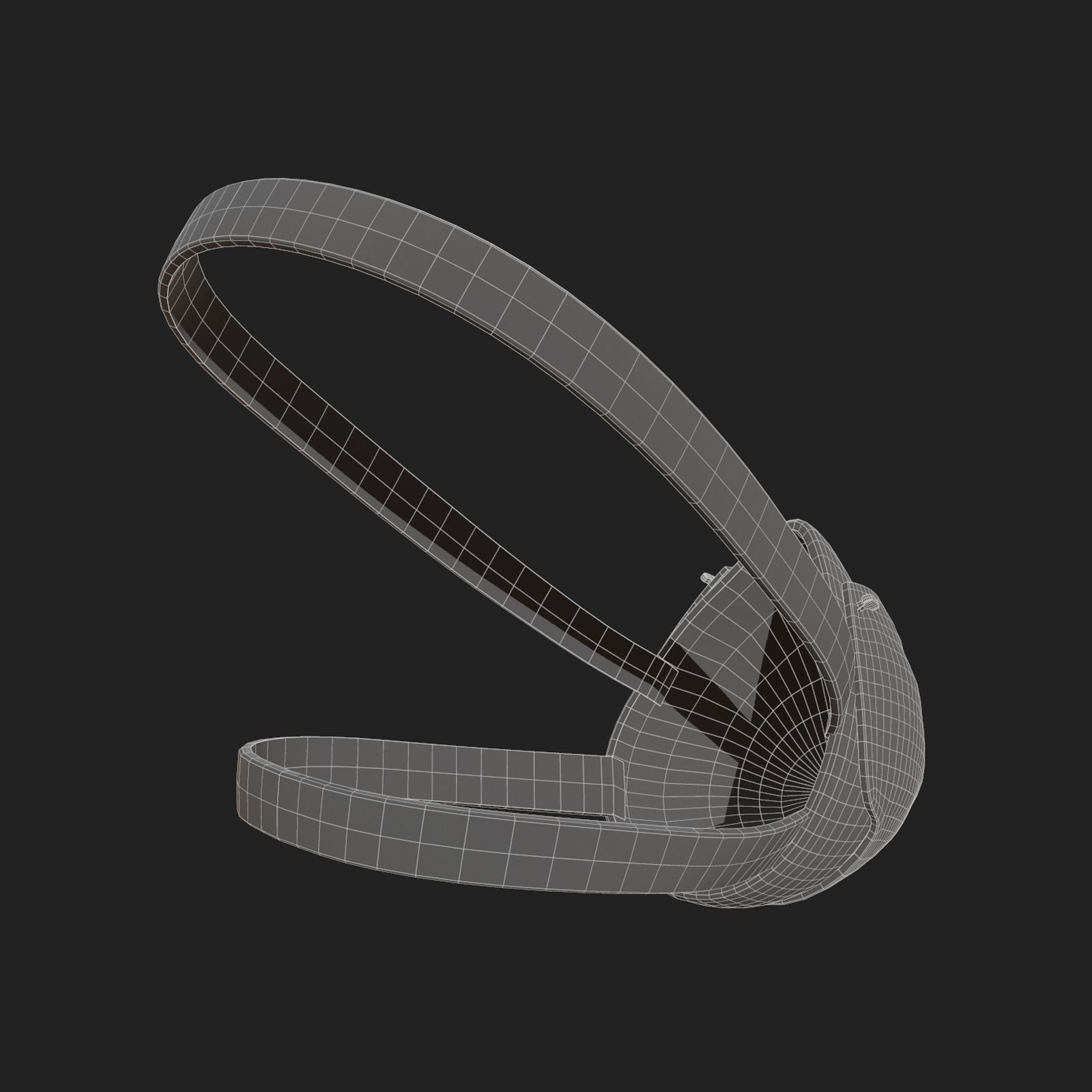 Gas mask protection isolated plastic scifi fantasy  Low-poly 3D model_12