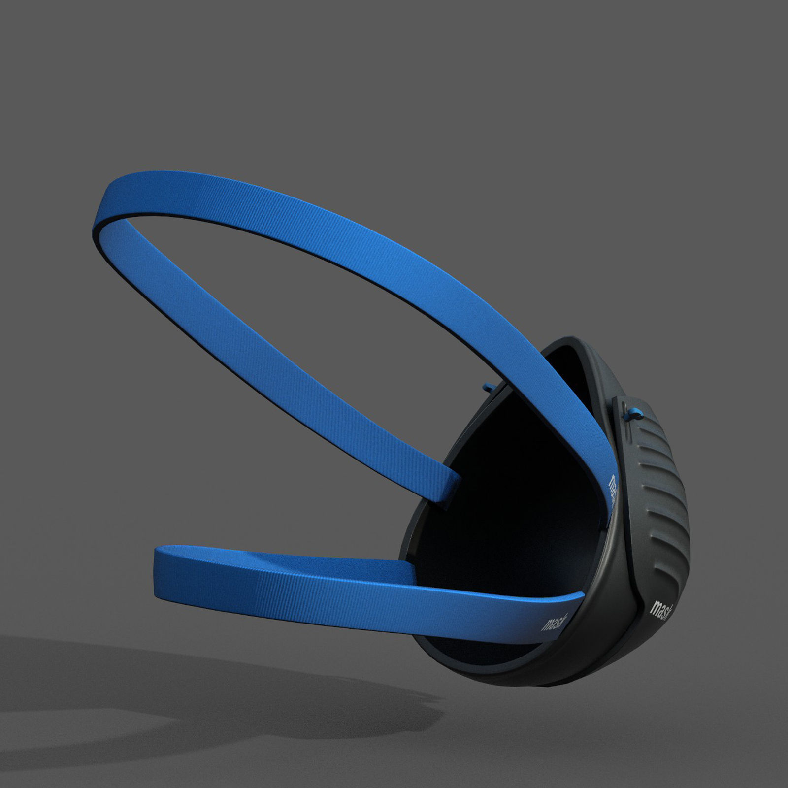 Gas mask protection isolated plastic scifi fantasy  Low-poly 3D model_6