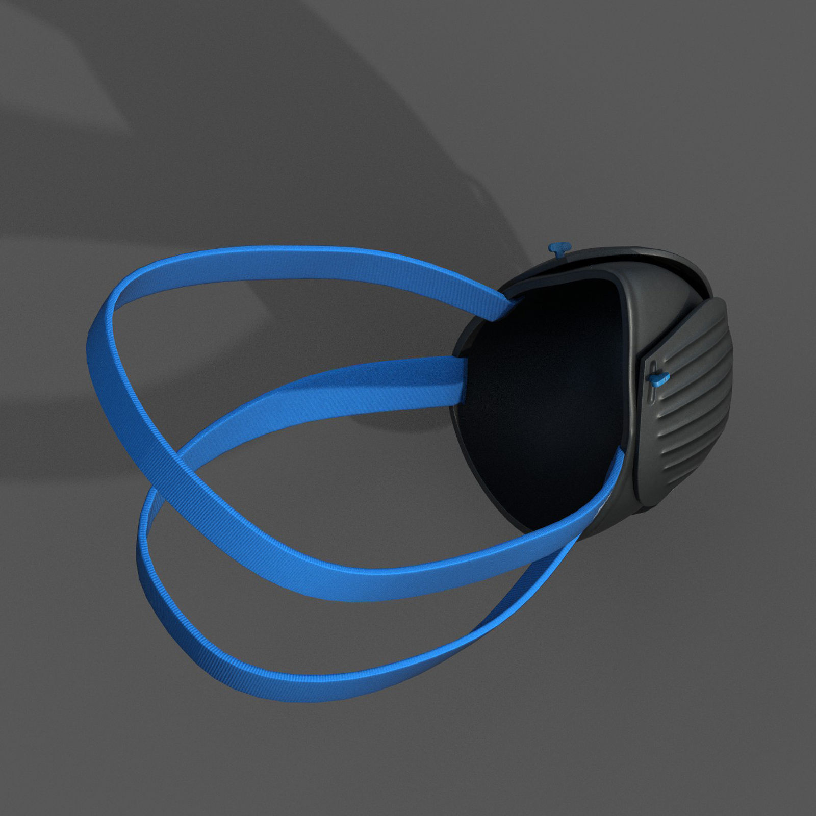 Gas mask protection isolated plastic scifi fantasy  Low-poly 3D model_8