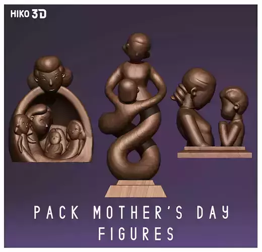MOTHERS DAY FIGURE PACK 3D print model