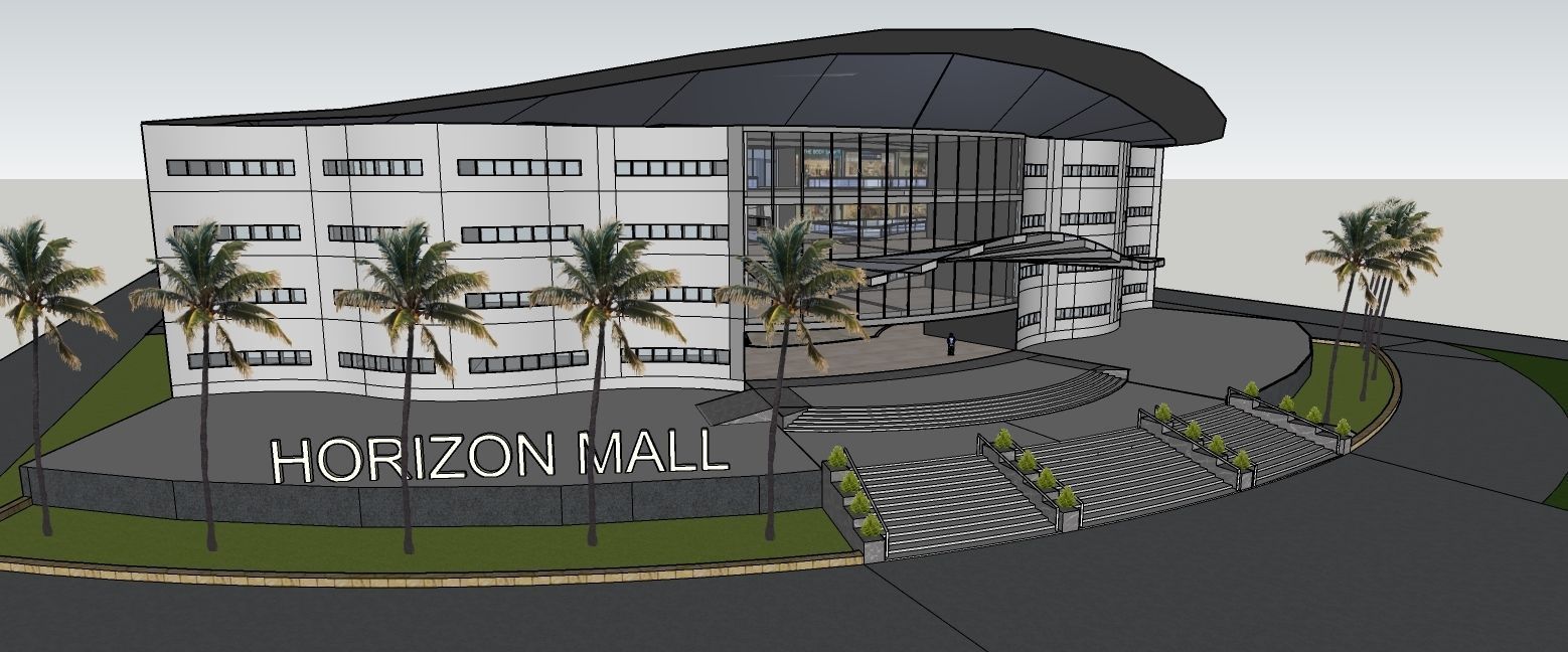 Shopping mall Low Poly Low-poly 3D model_13