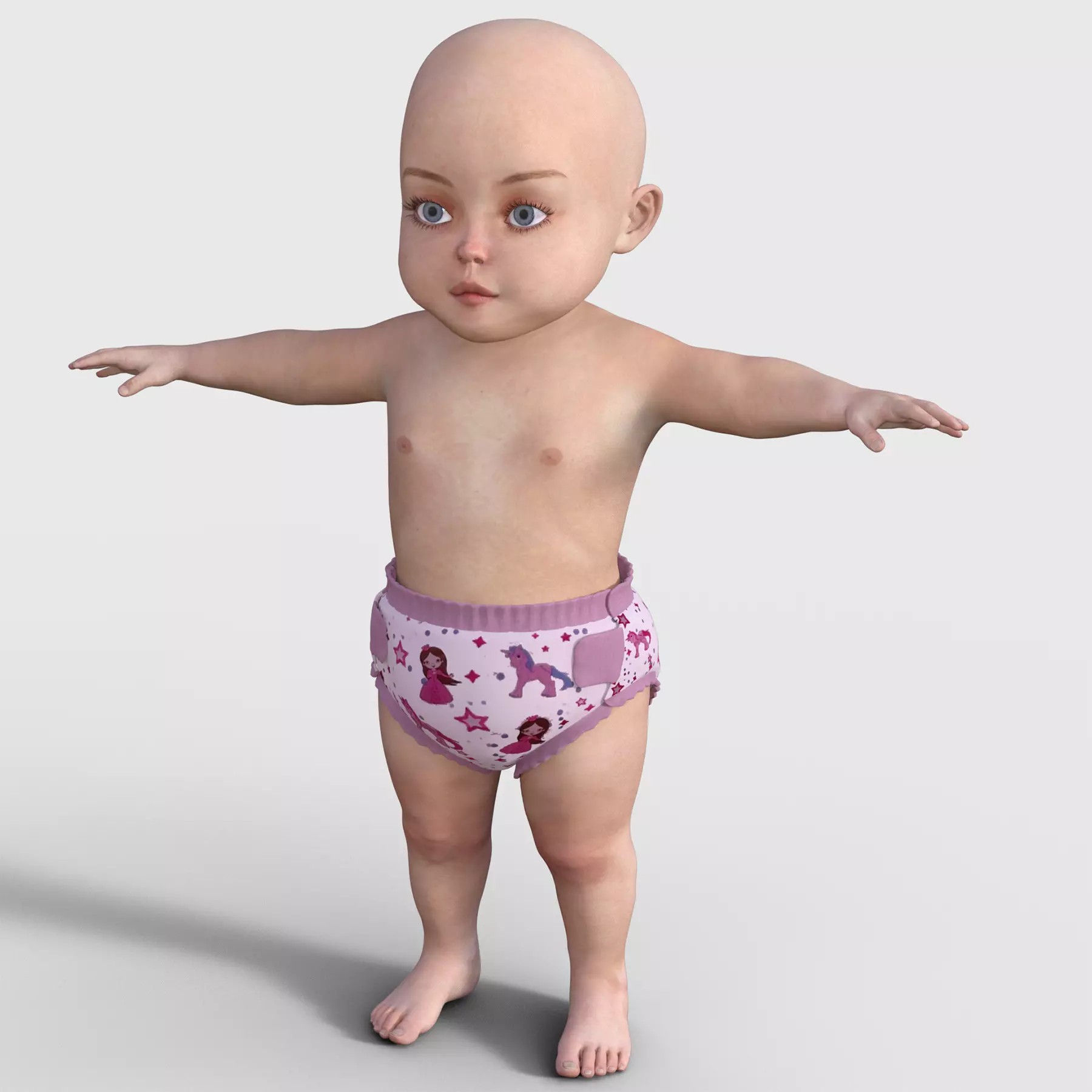 Little Bree Character - Free  Free 3D model_0