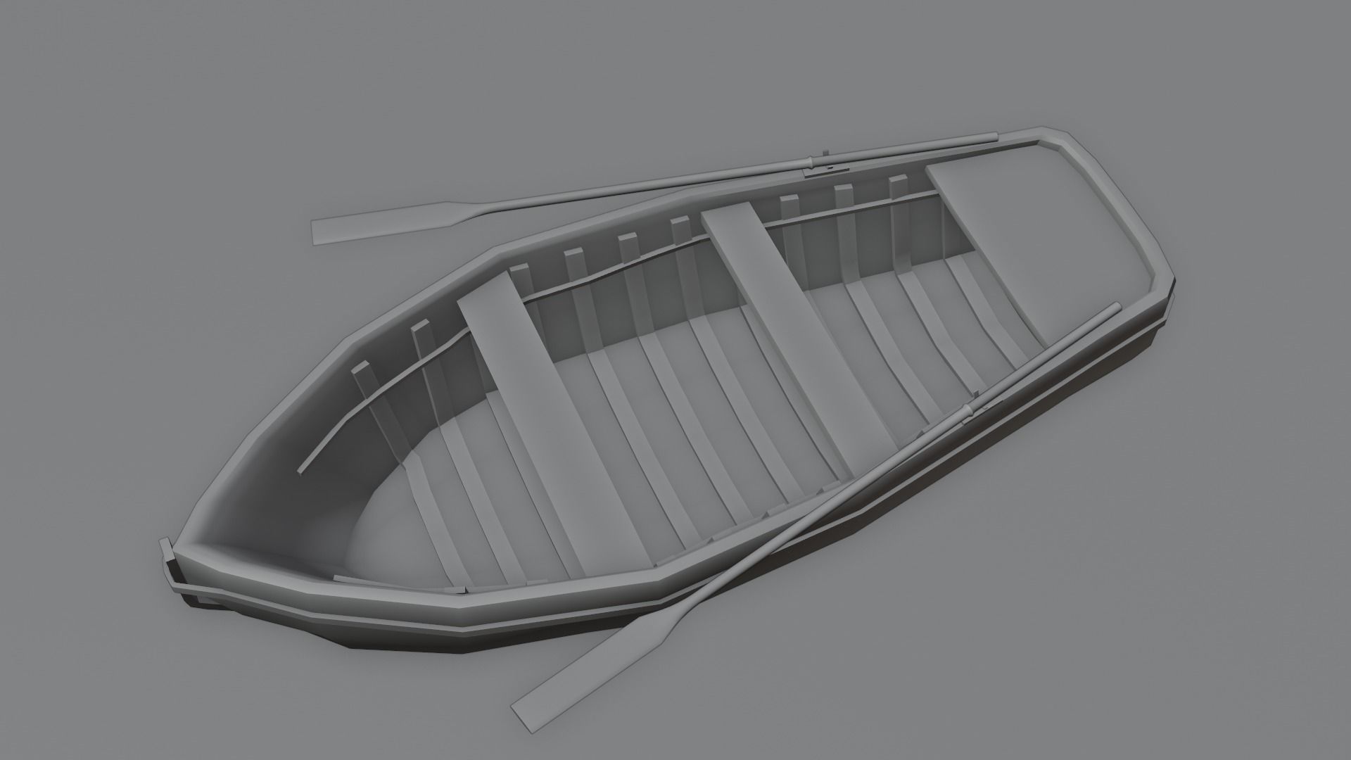 GameReady Old Boat Low-poly 3D model_5