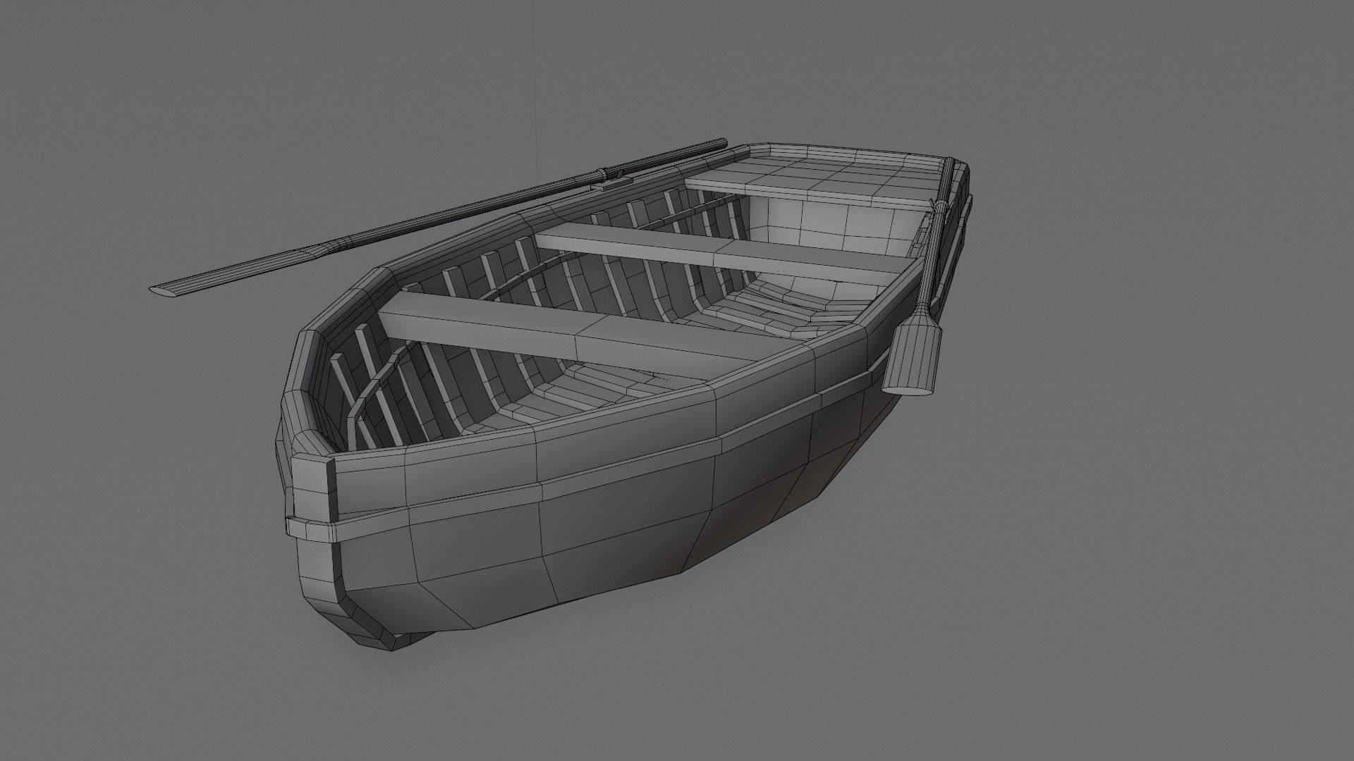 GameReady Old Boat Low-poly 3D model_12