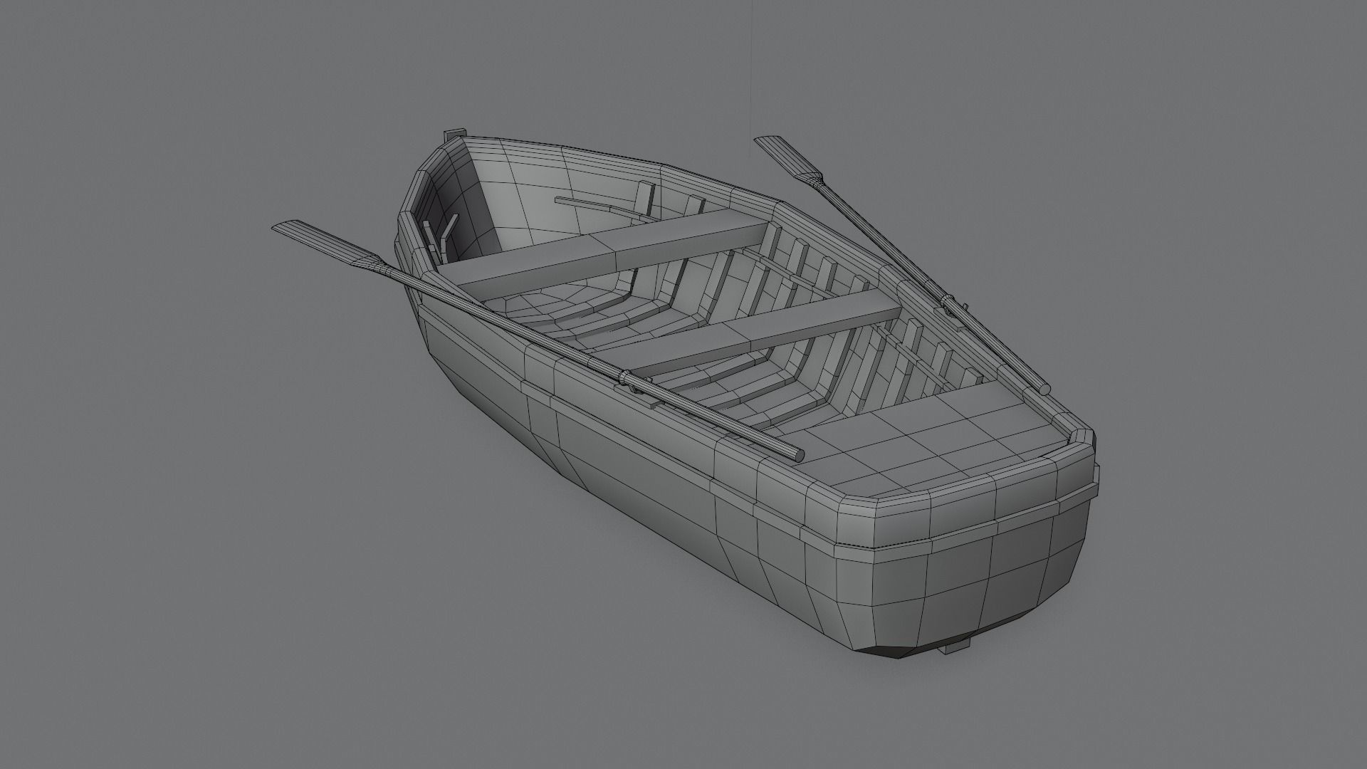GameReady Old Boat Low-poly 3D model_8