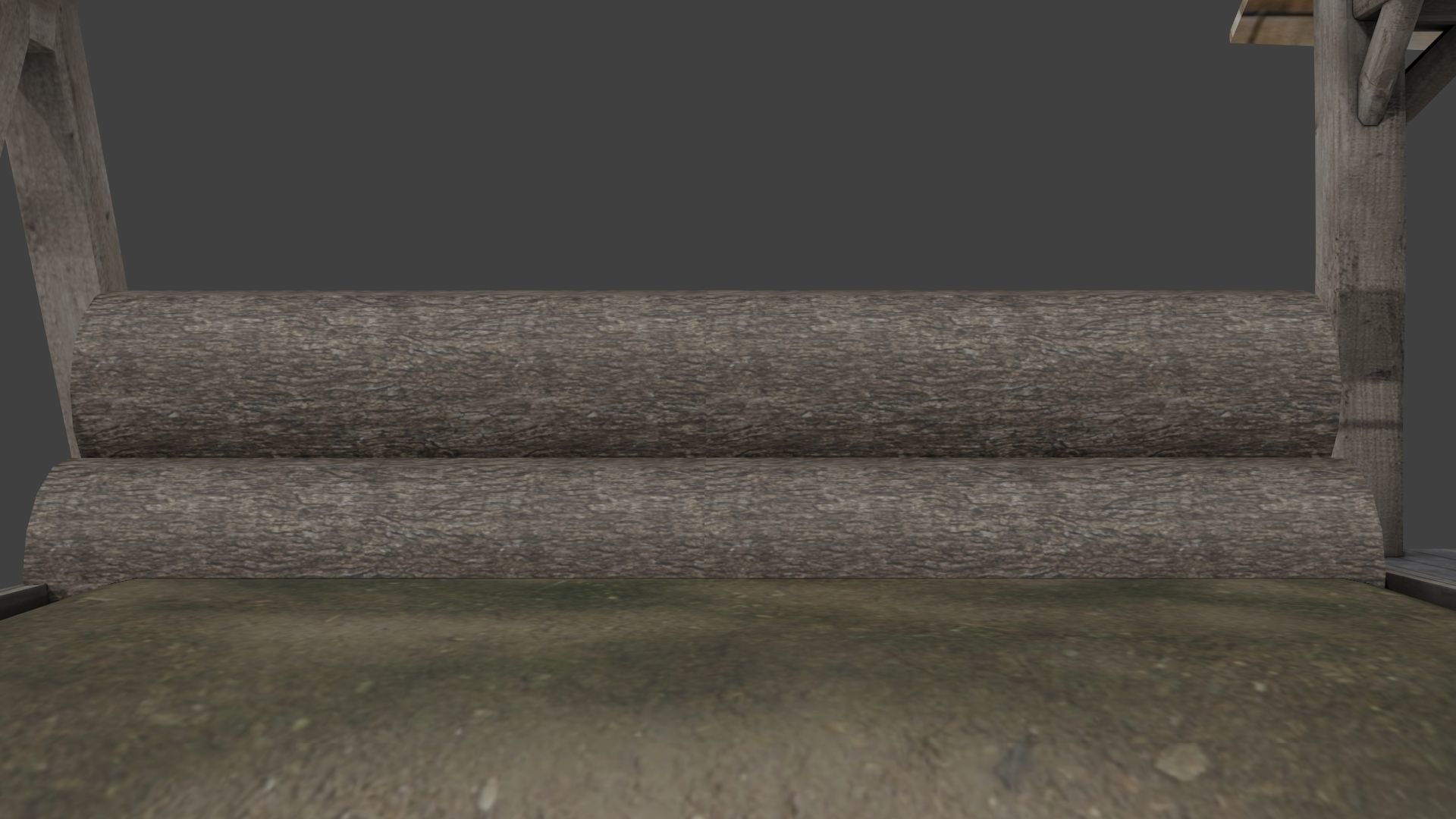 medieval sawmill 3D model_3