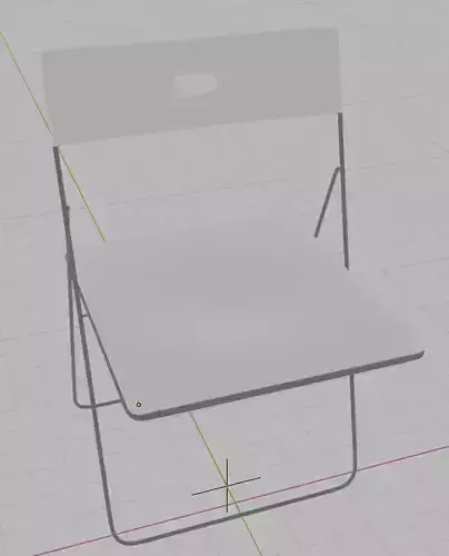 Foldable white chair