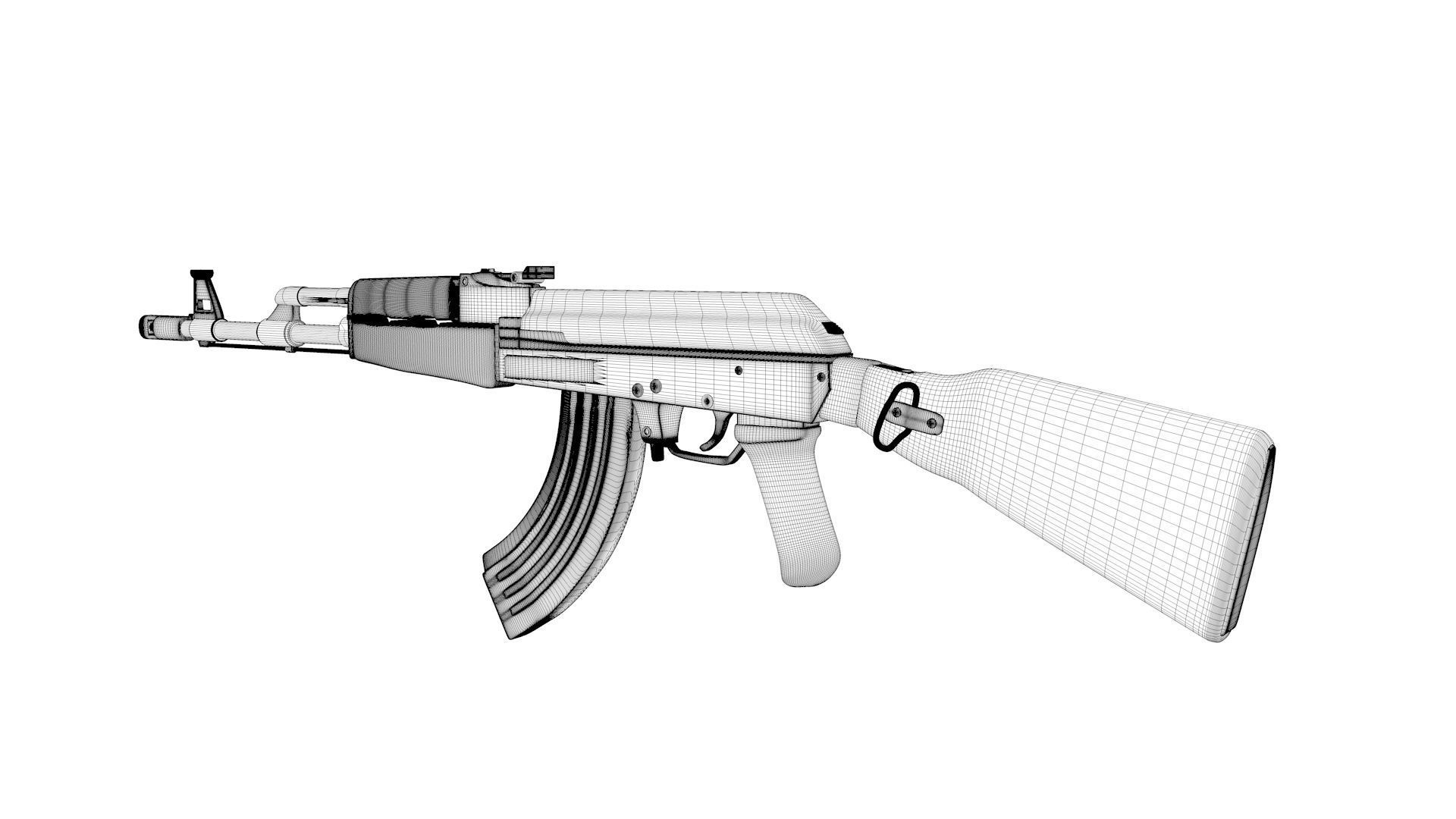 AK74 3D By Timvias Free 3D model_2