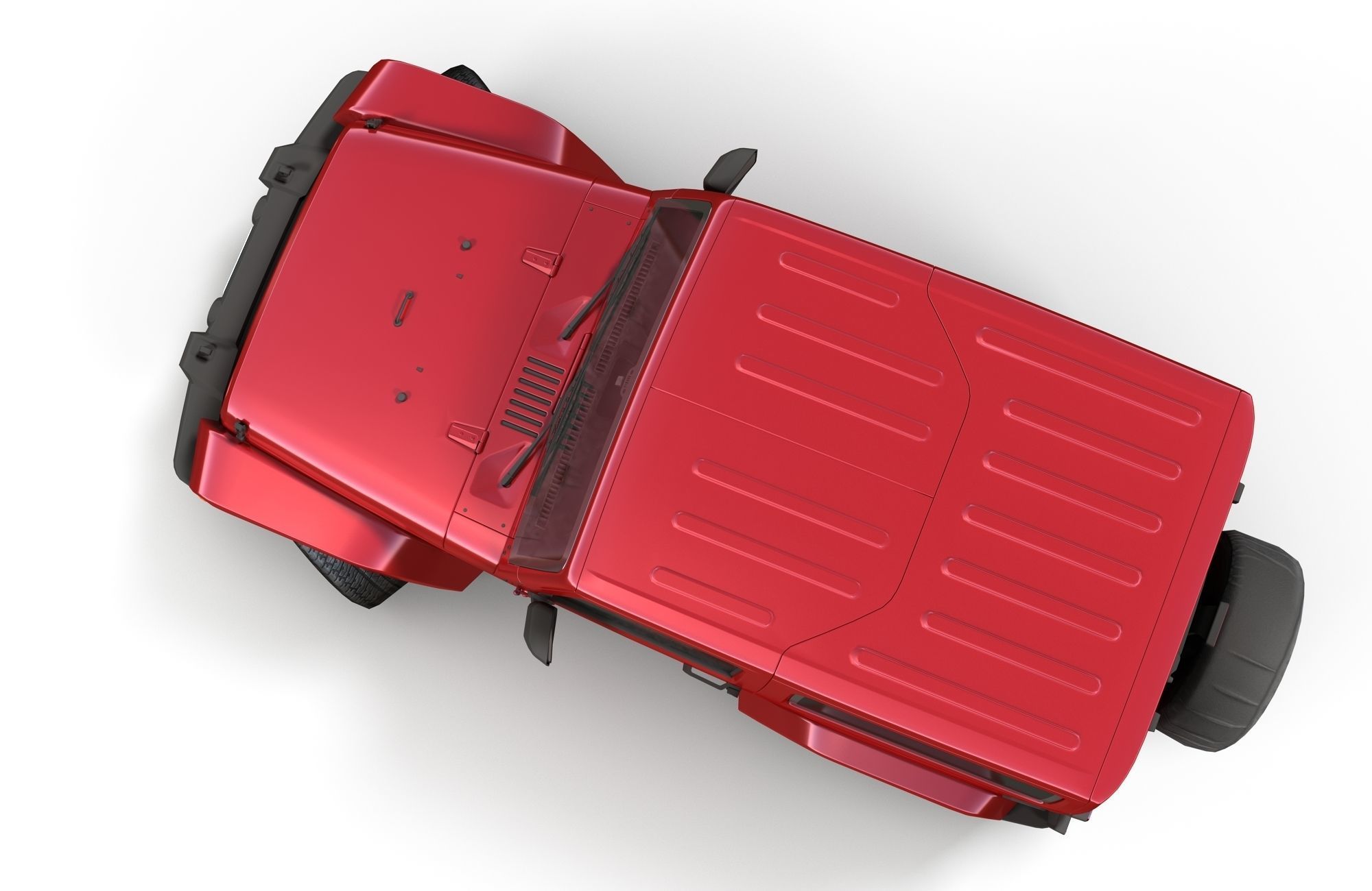 Jeep Wrangler 2010  Low-poly 3D model_7