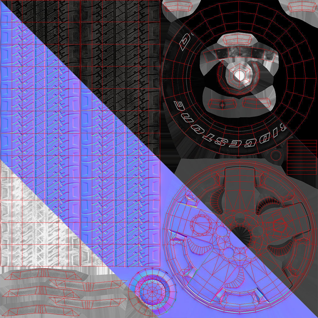 Jeep Wrangler 2010  Low-poly 3D model_48