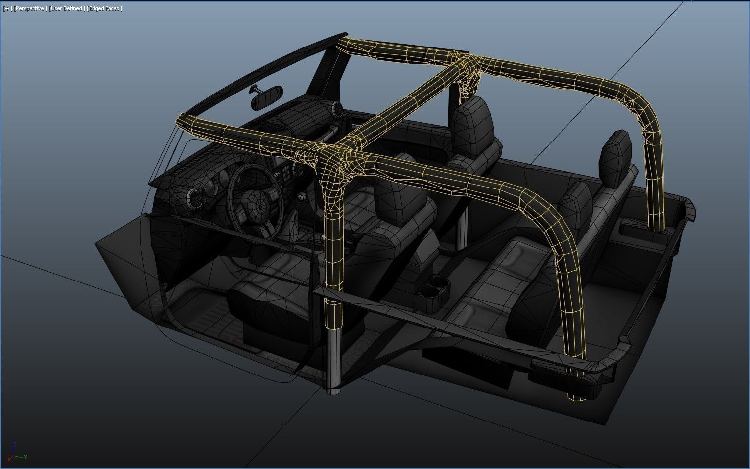 Jeep Wrangler 2010  Low-poly 3D model_43