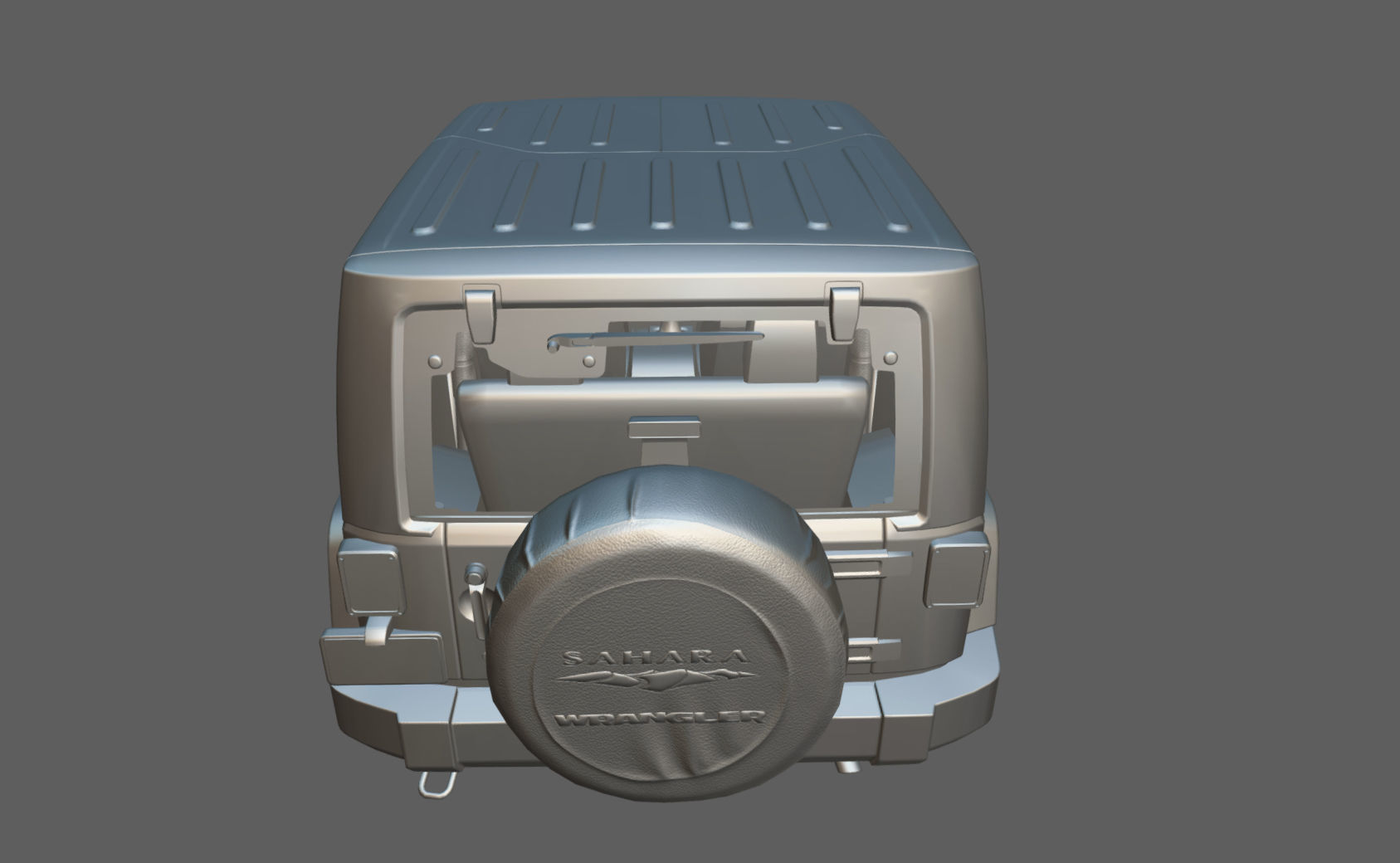 Jeep Wrangler 2010  Low-poly 3D model_35