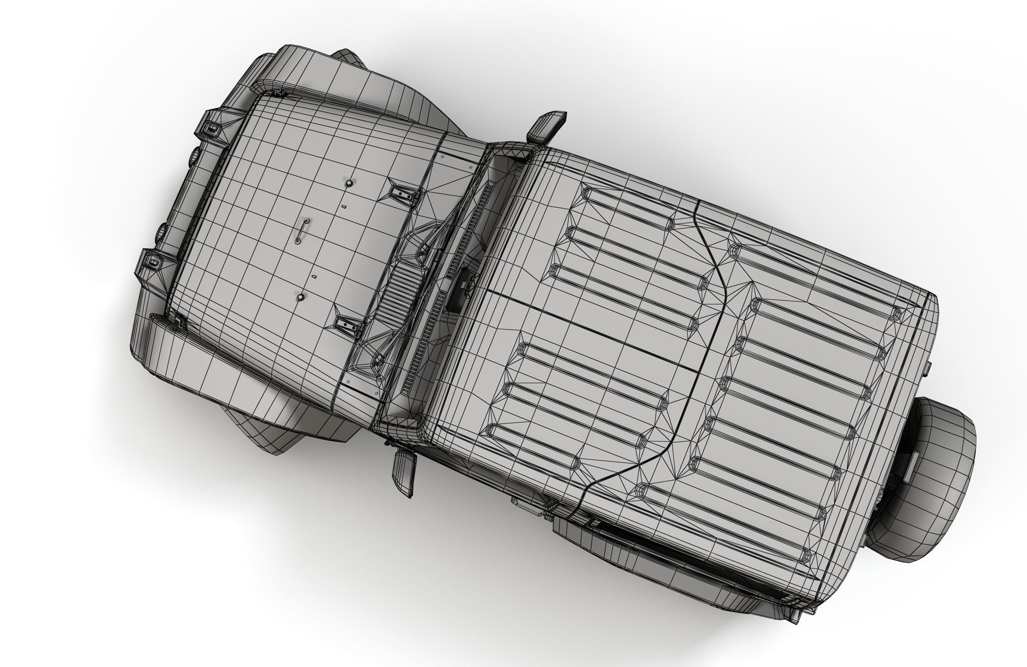 Jeep Wrangler 2010  Low-poly 3D model_24