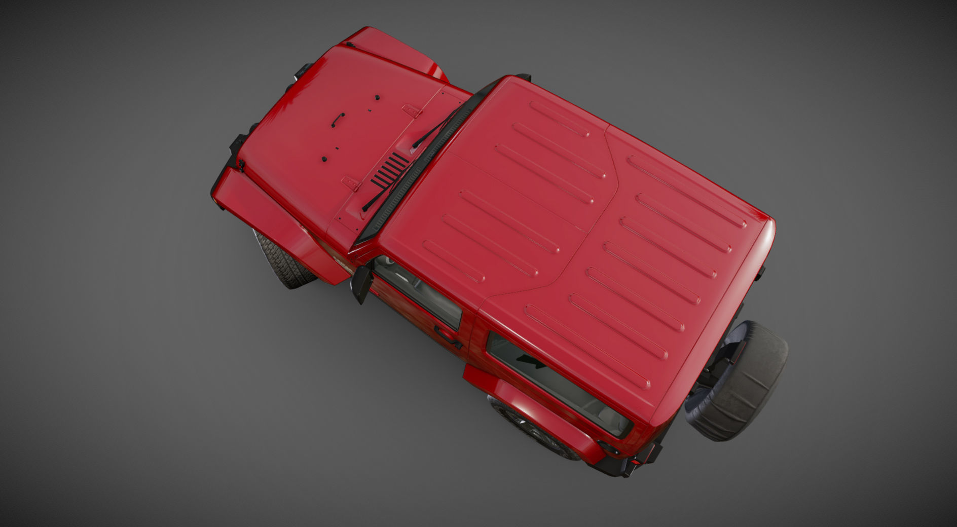 Jeep Wrangler 2010  Low-poly 3D model_31