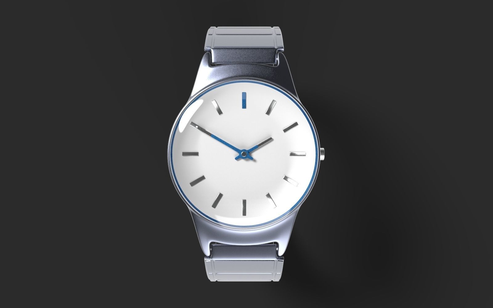 Simple watch model made on blender 3D model_3
