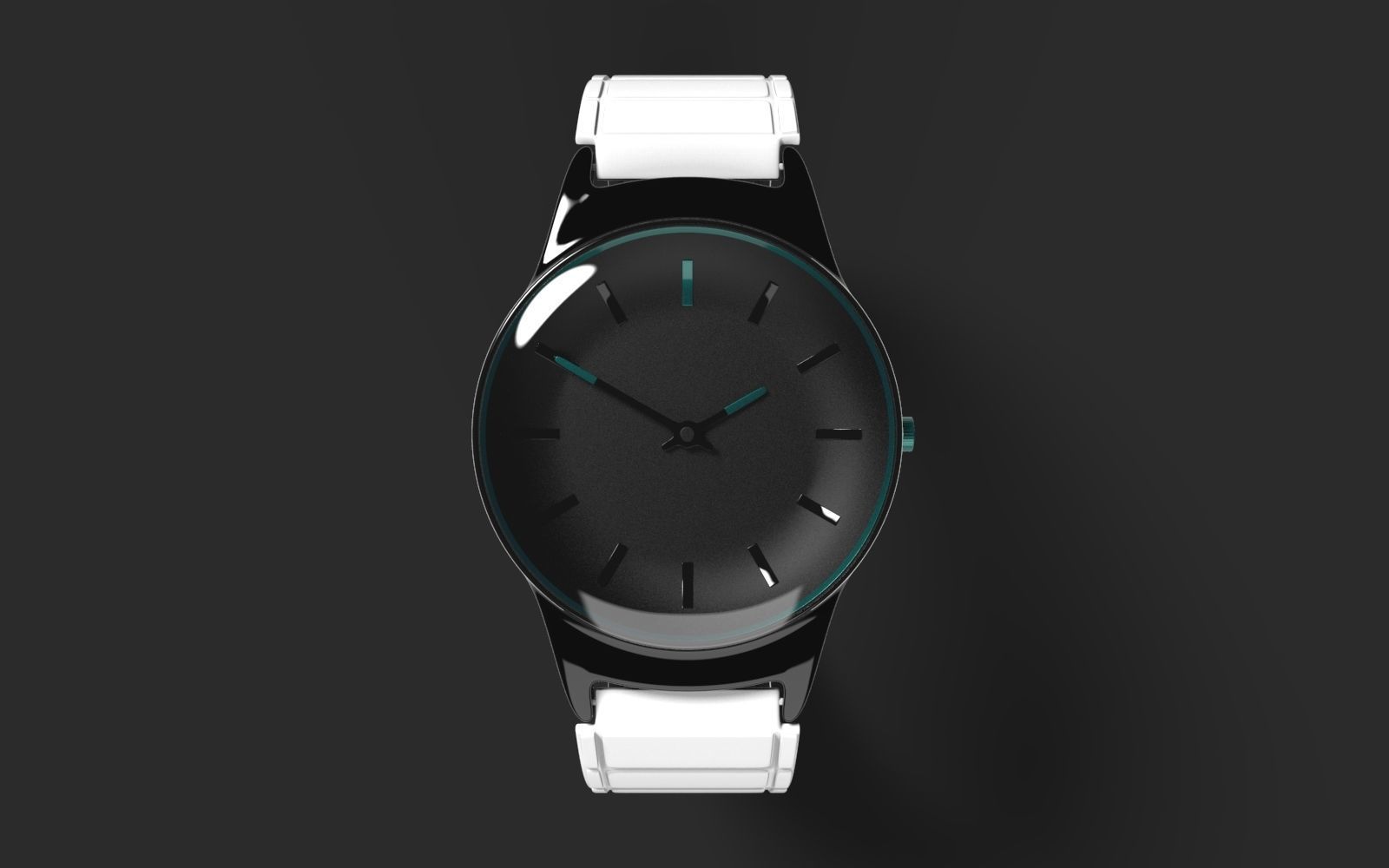 Simple watch model made on blender 3D model_4