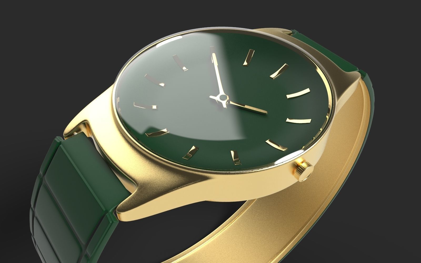 Simple watch model made on blender 3D model_7