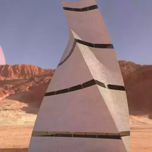 Post Apocalyptic building 3 3D model