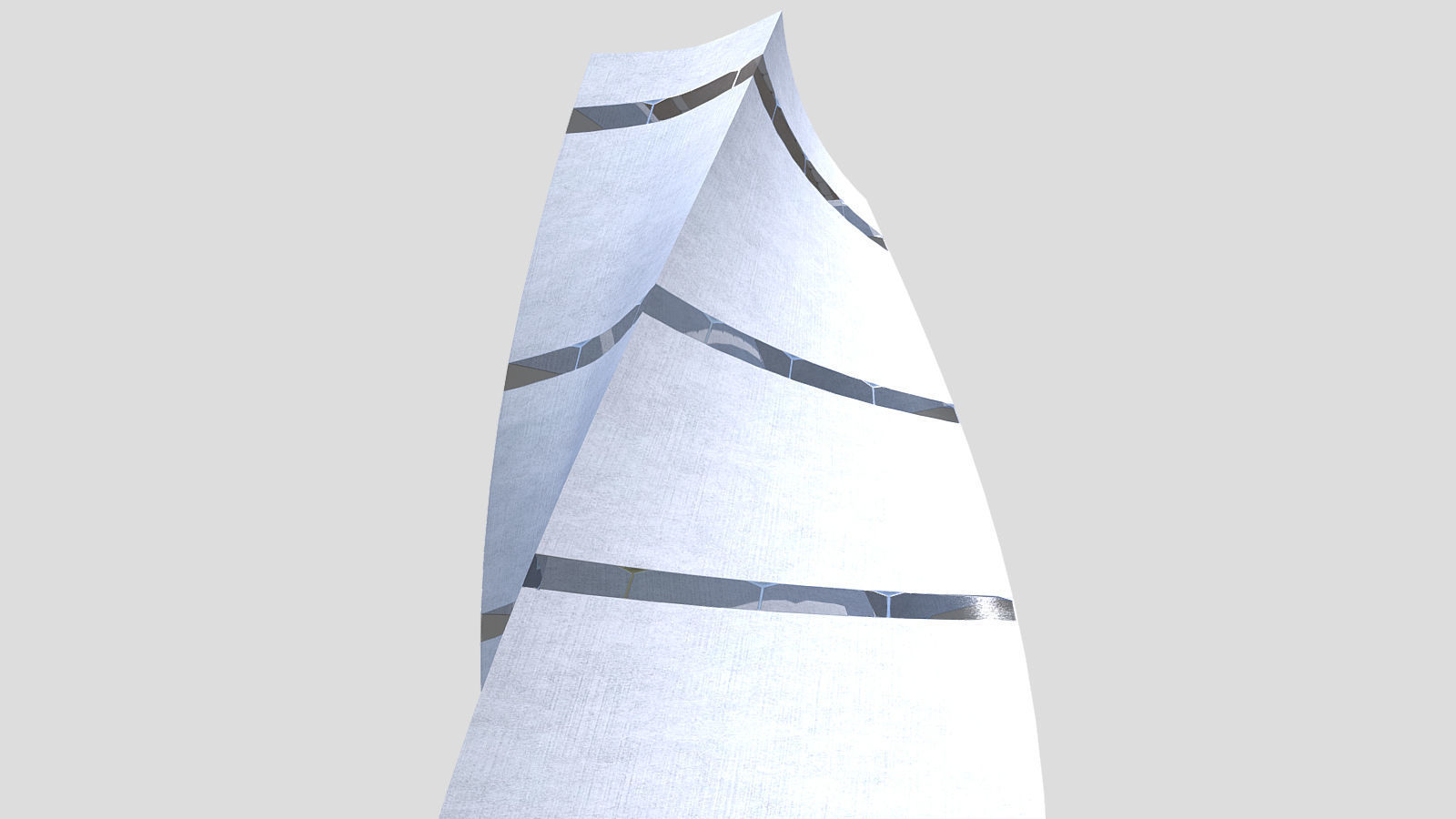 Post Apocalyptic building 3 3D model_5